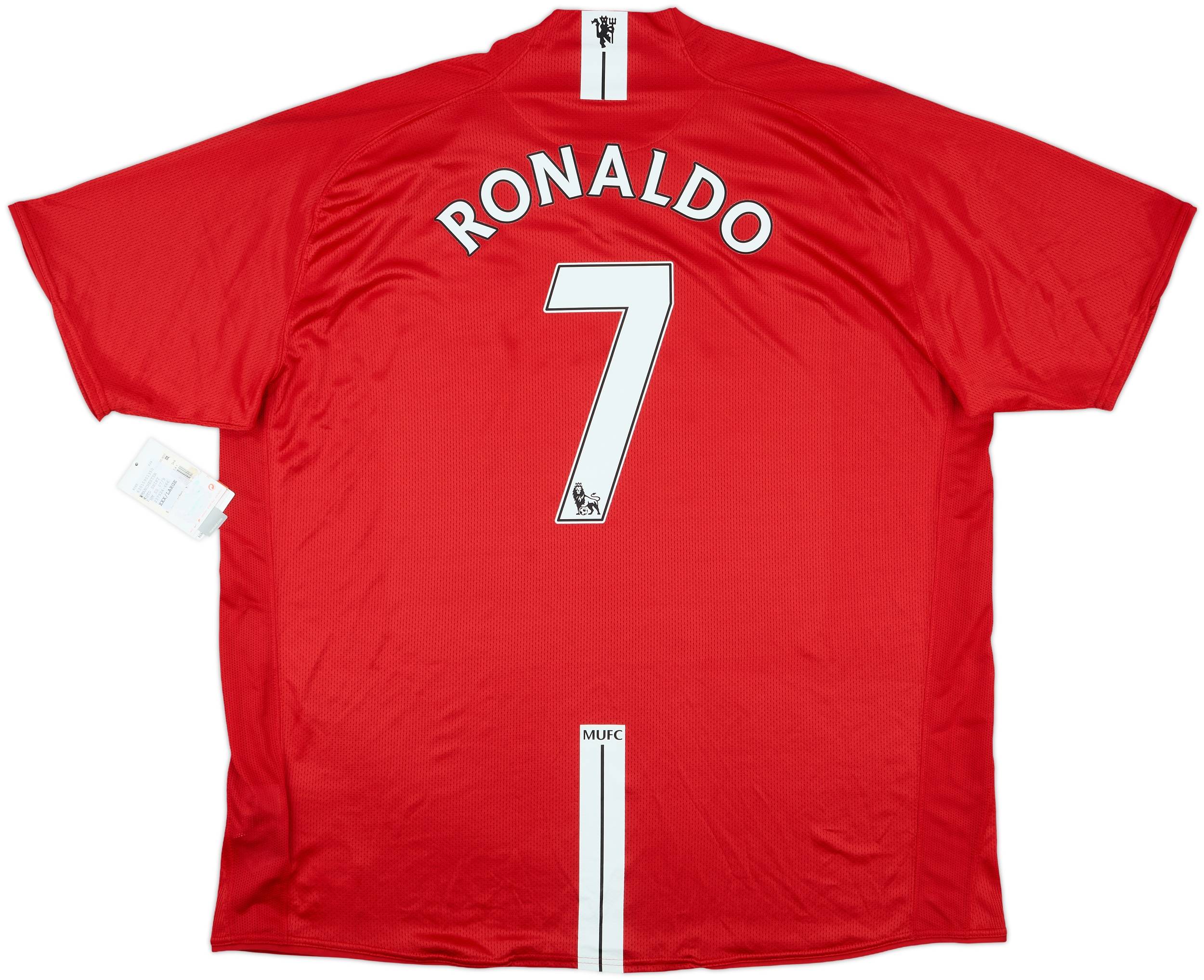 2007-09 Manchester United Home Shirt Ronaldo #7 (3XL)