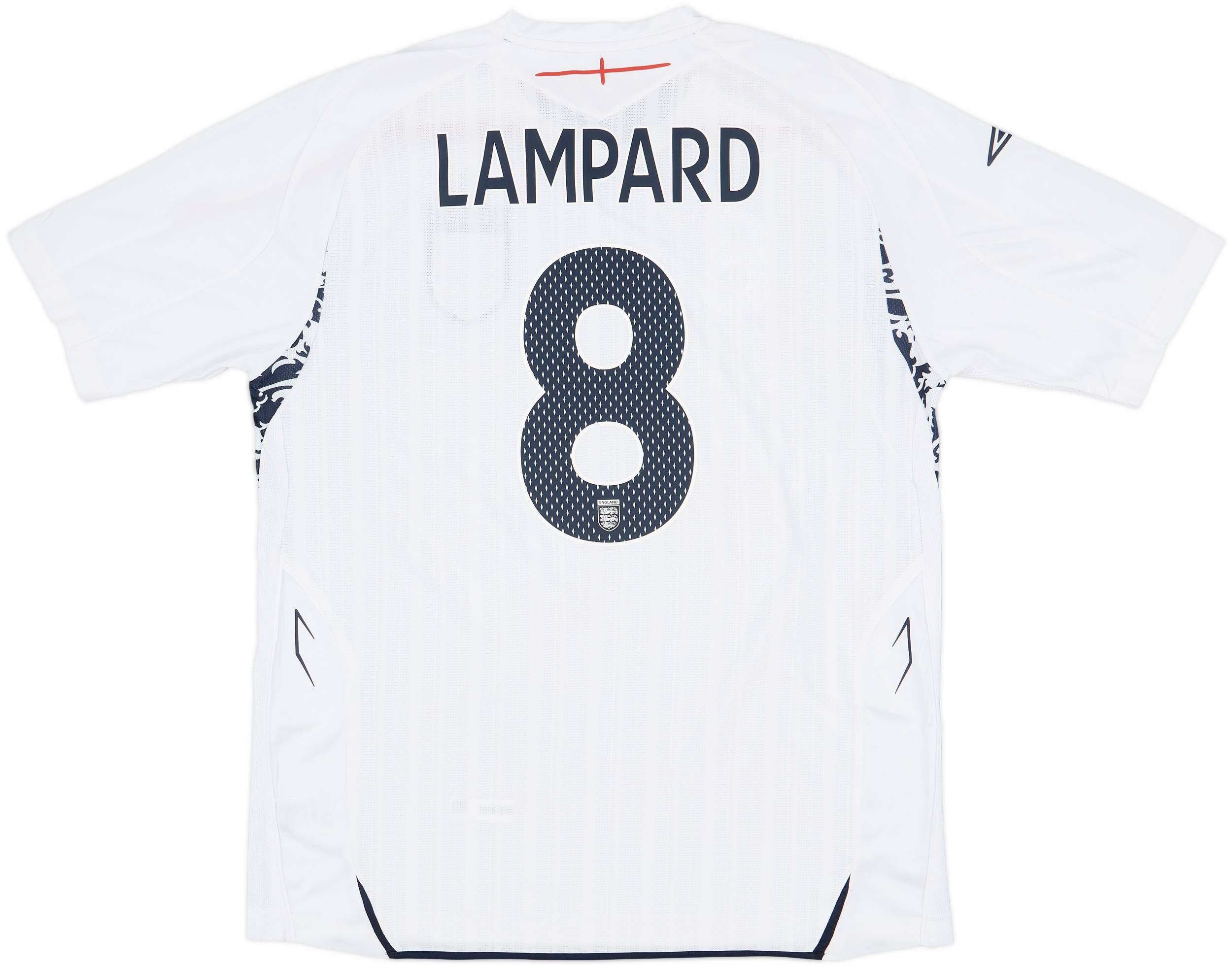 2007-09 England Home Shirt Lampard #8 (XL)