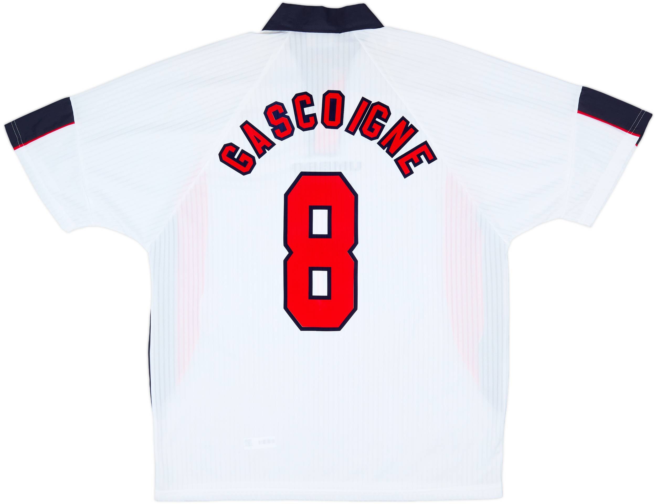 1997-99 England Home Shirt Gascoigne #8 (XL)