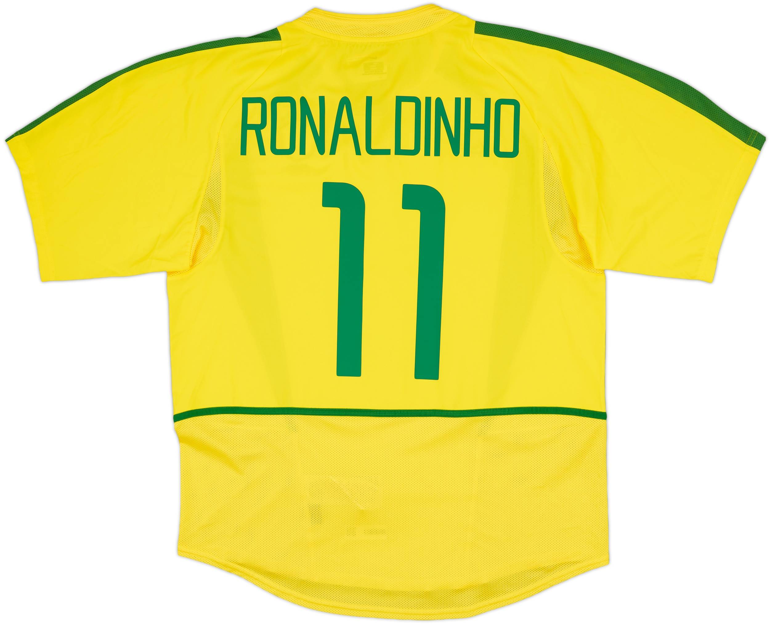 2002-04 Brazil Home Shirt Ronaldinho #11 (L)