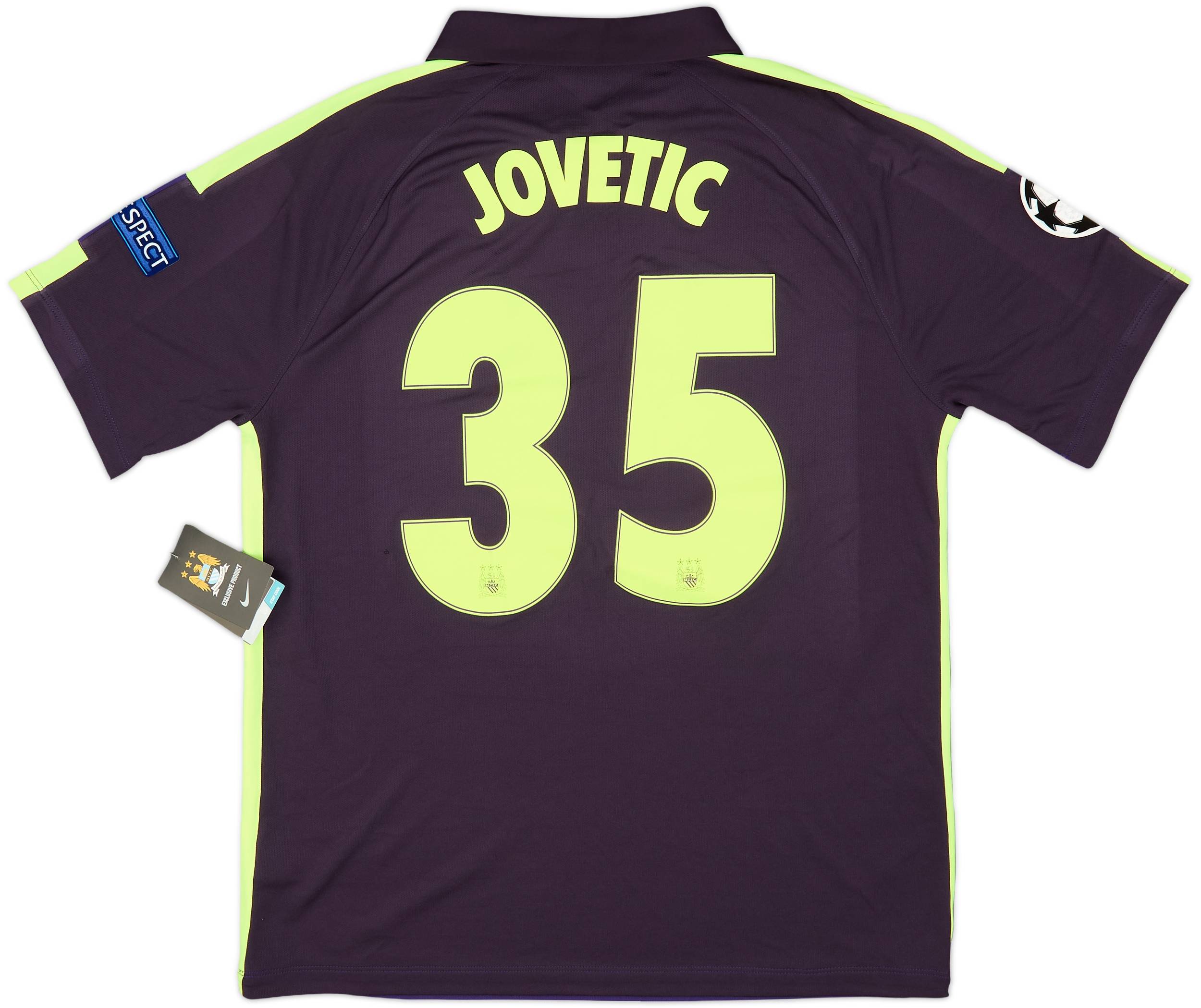 2014-15 Manchester City Third Shirt Jovetic #35 (L)