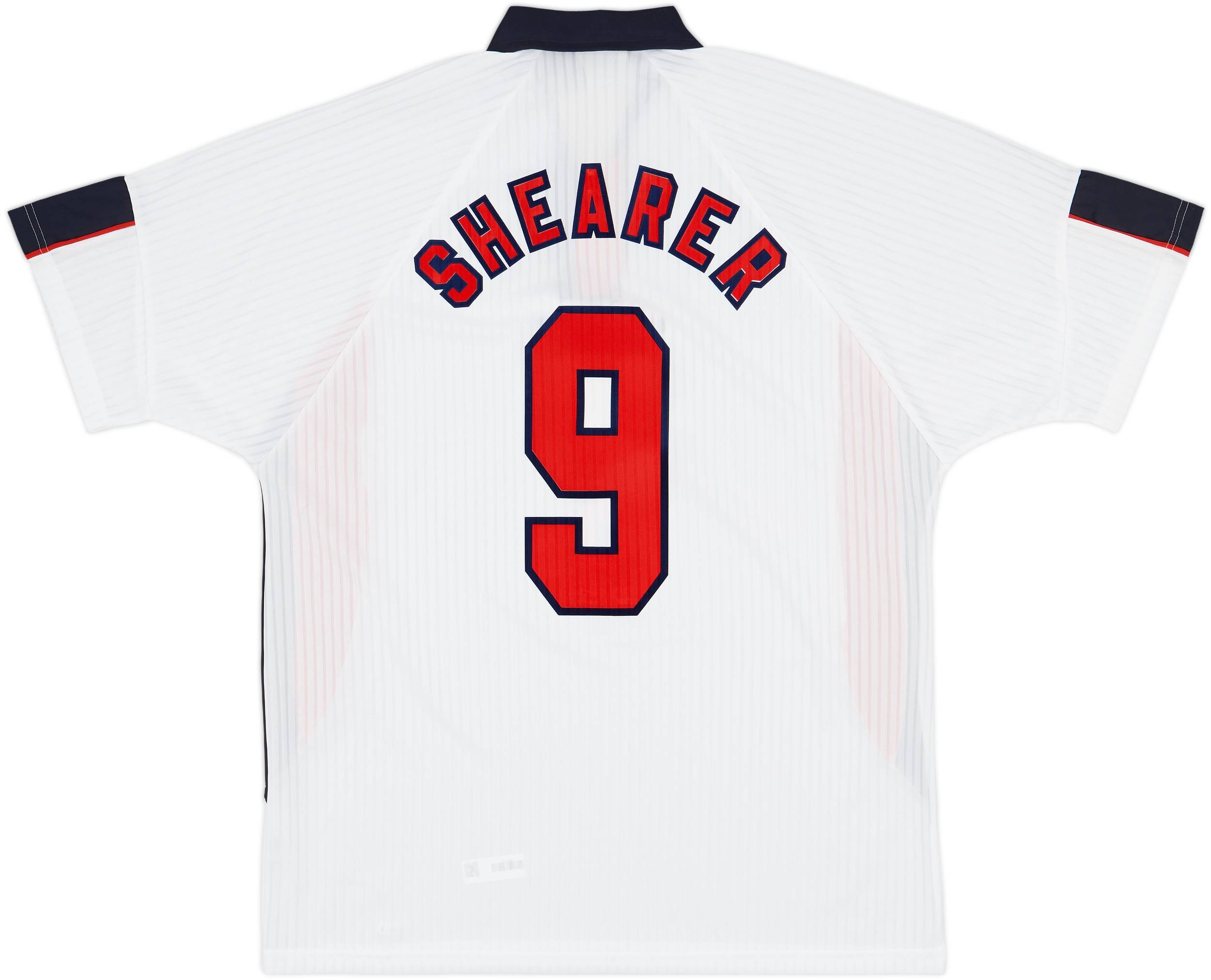 1997-99 England Home Shirt Shearer #9 (XL)