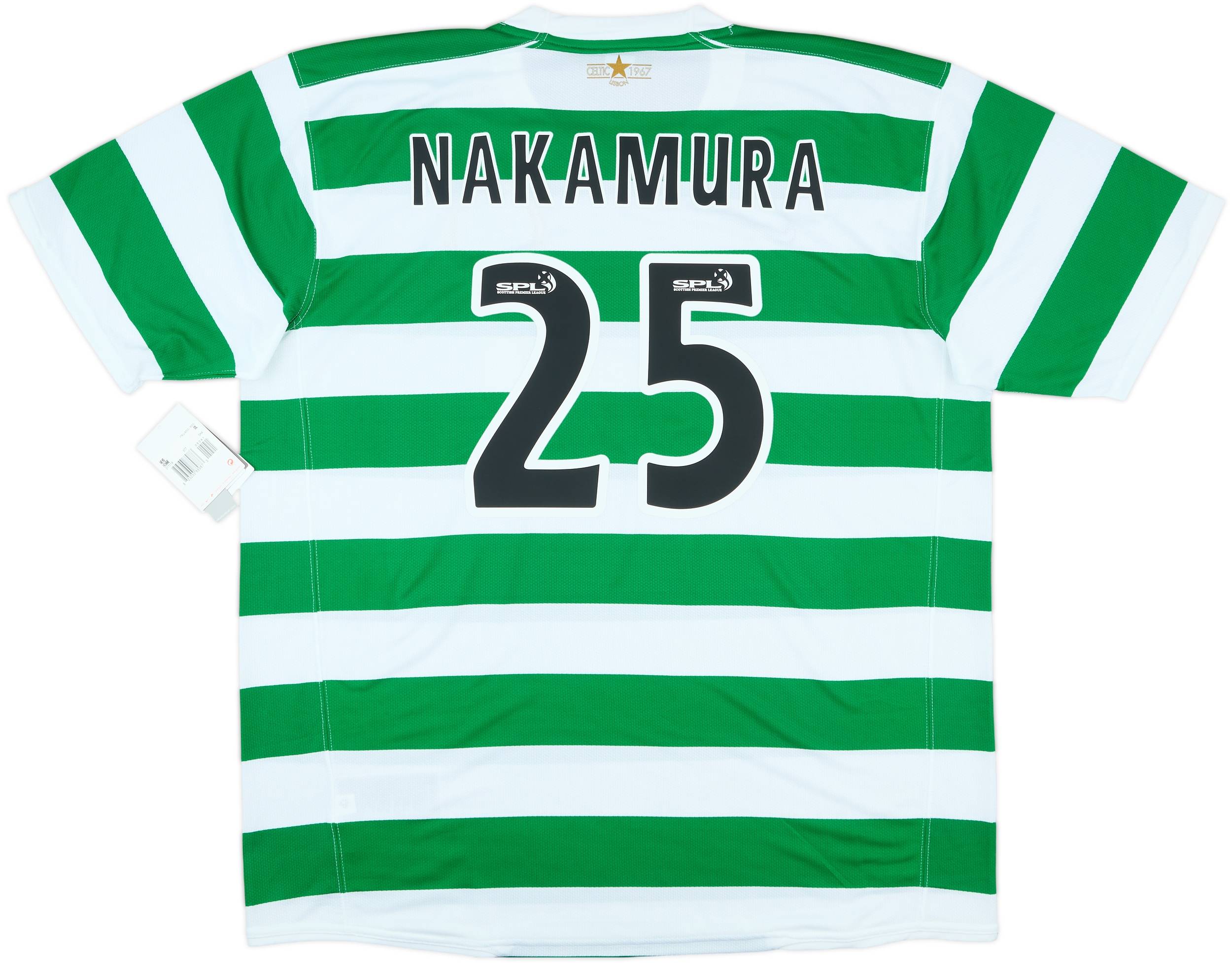 2007-08 Celtic Home Shirt Nakamura #25 (XXL)