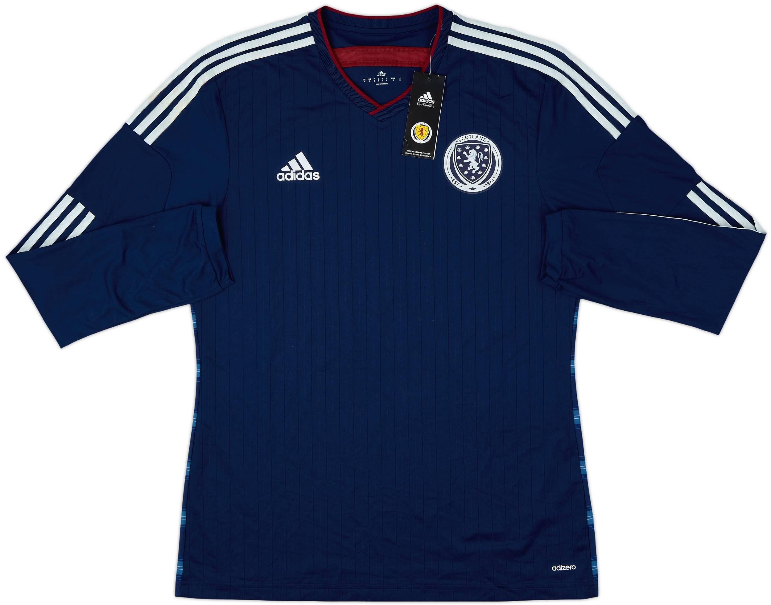2014-15 Scotland Player Issue Home L/S Shirt (L)