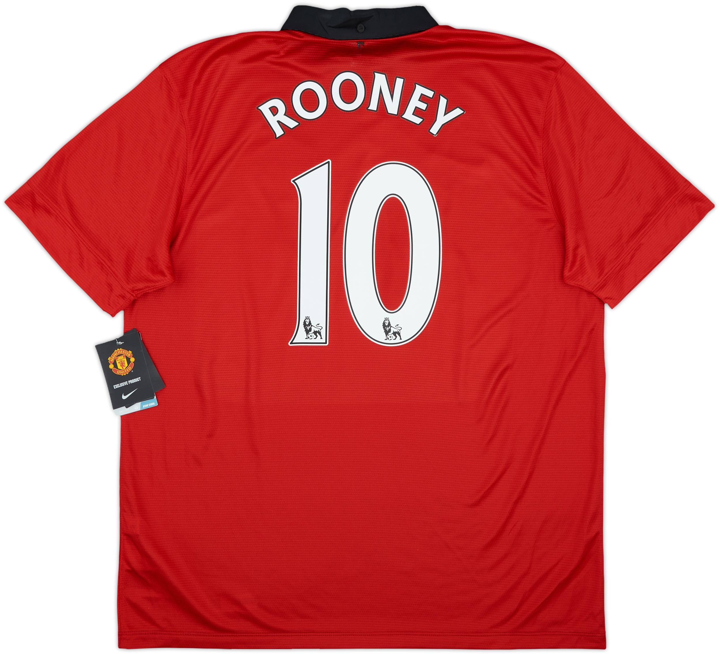 2013-14 Manchester United Home Shirt Rooney #10 (XL)