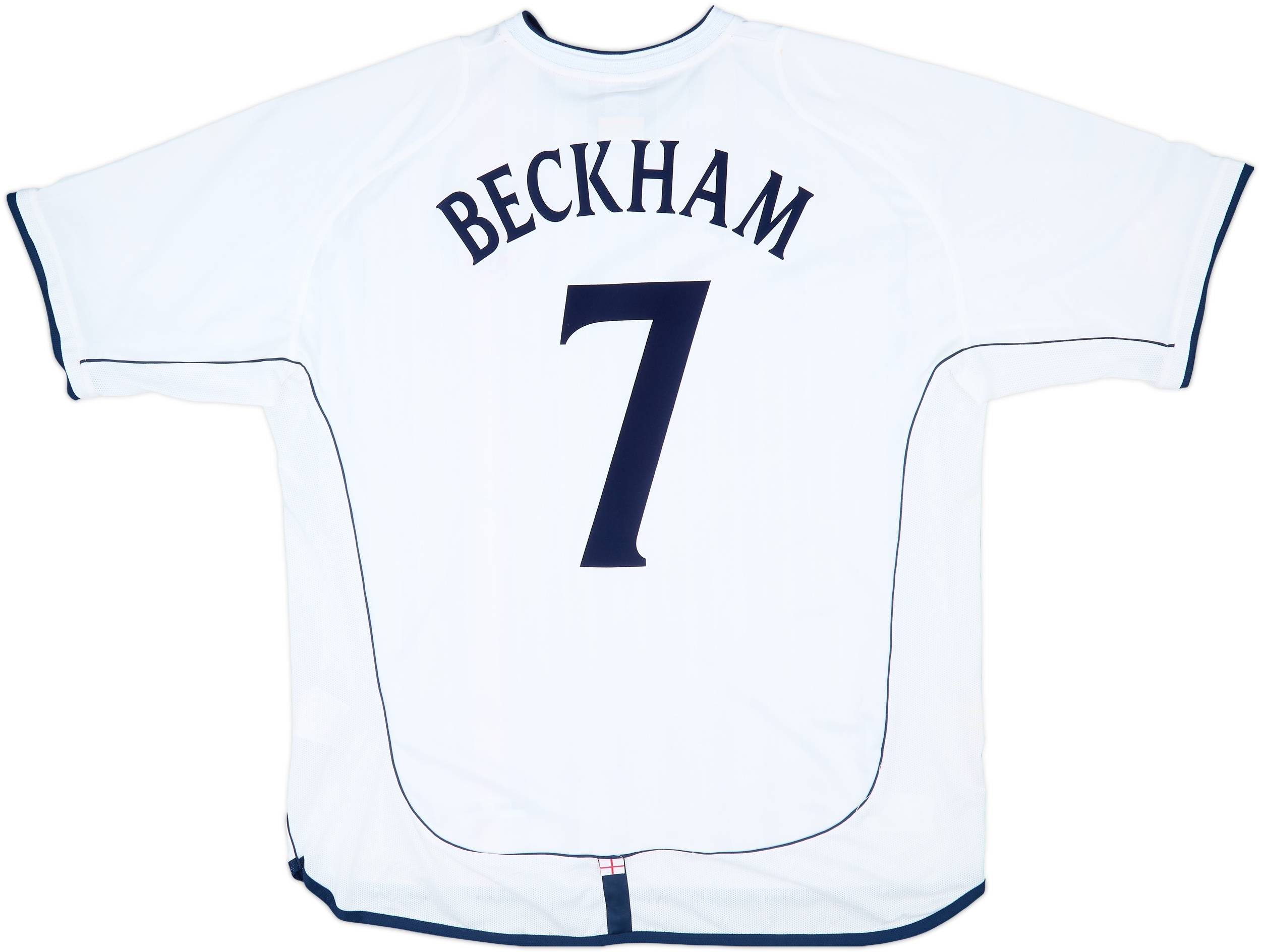 2001-03 England Home Shirt Beckham #7 (XXL)
