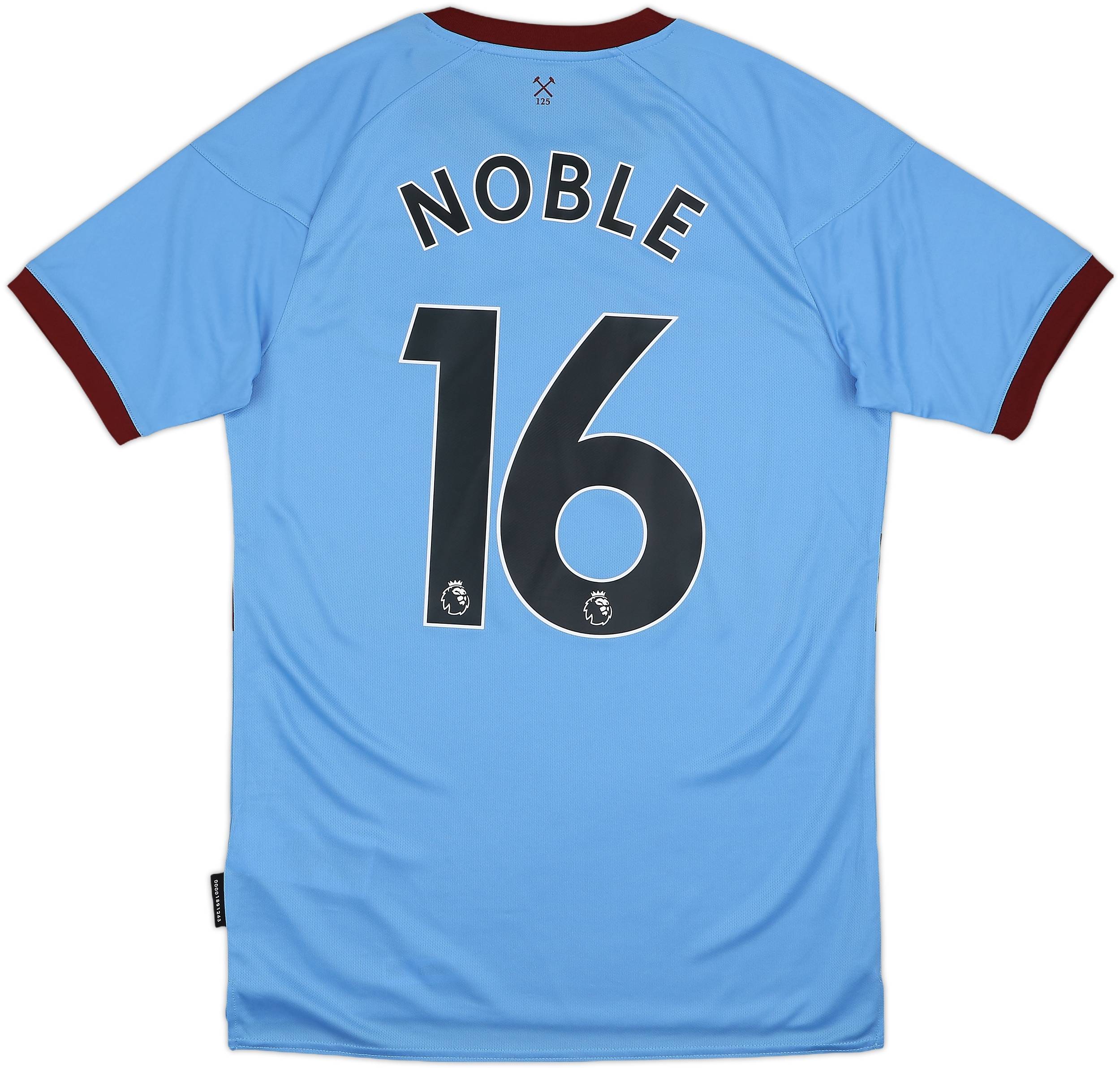 2020-21 West Ham Away Shirt Noble #16 (S)