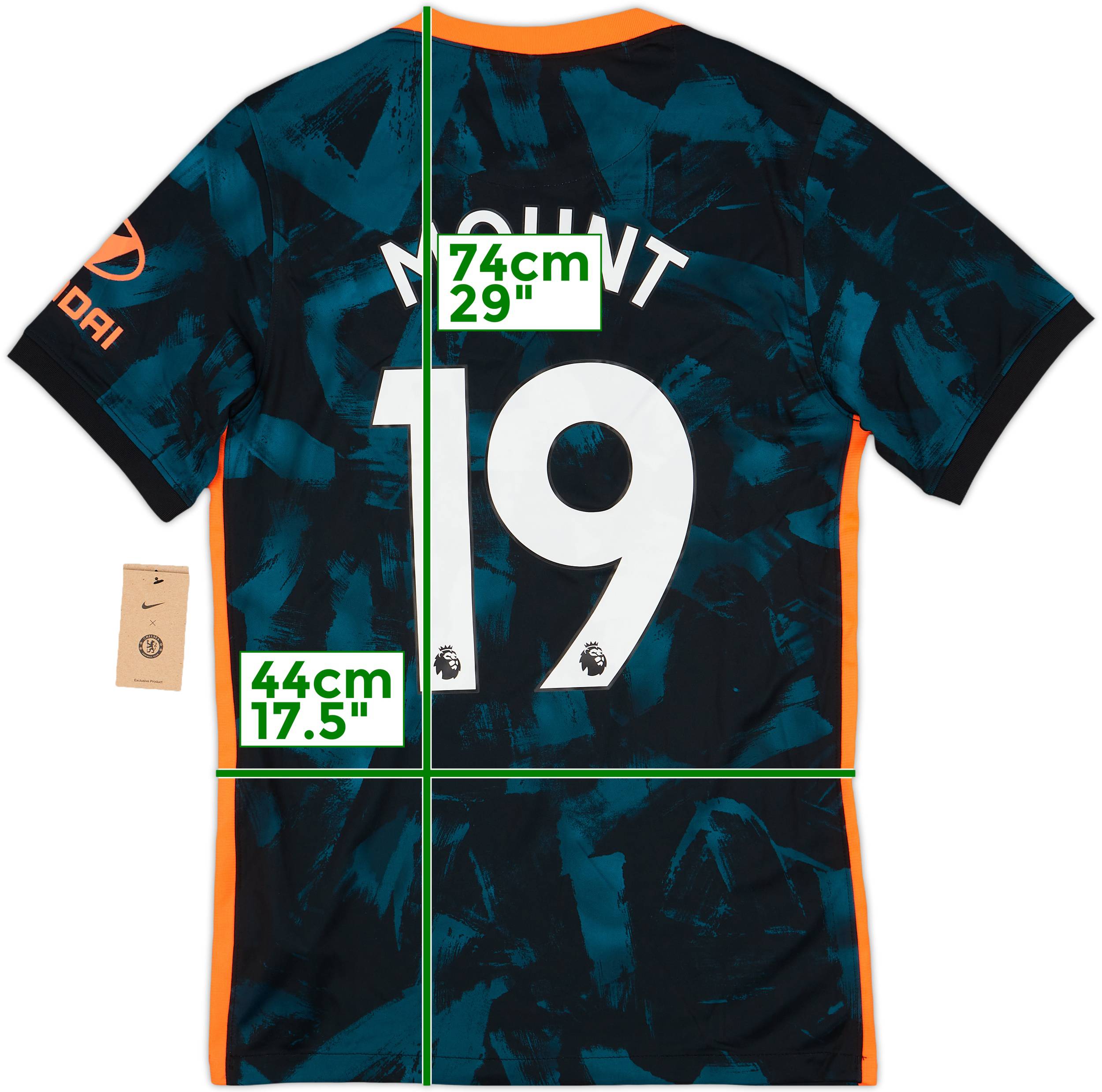 2021-22 Chelsea Third Shirt Mount #19 (S)