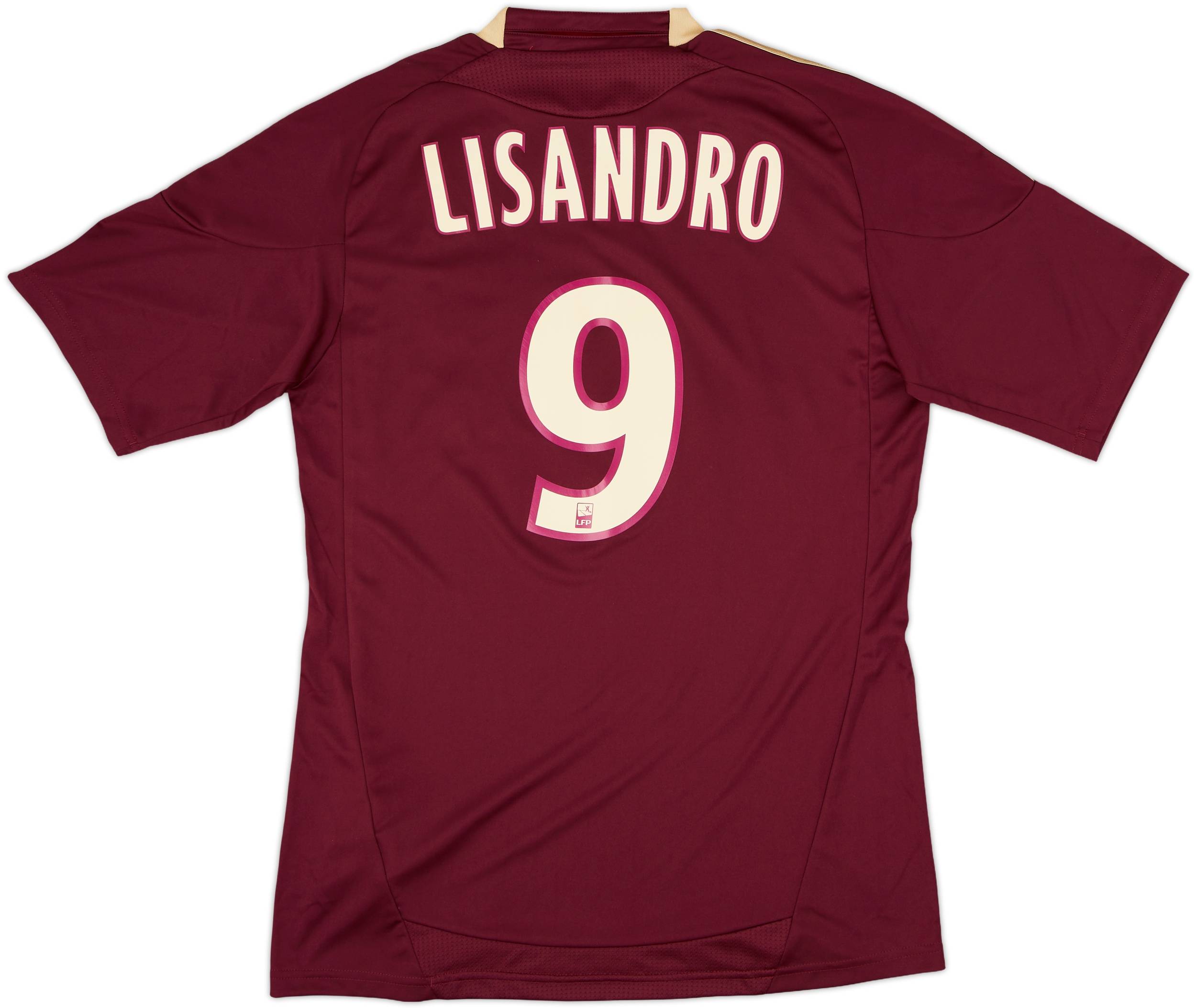 2010-11 Lyon Away Shirt Lisandro #9 (S)