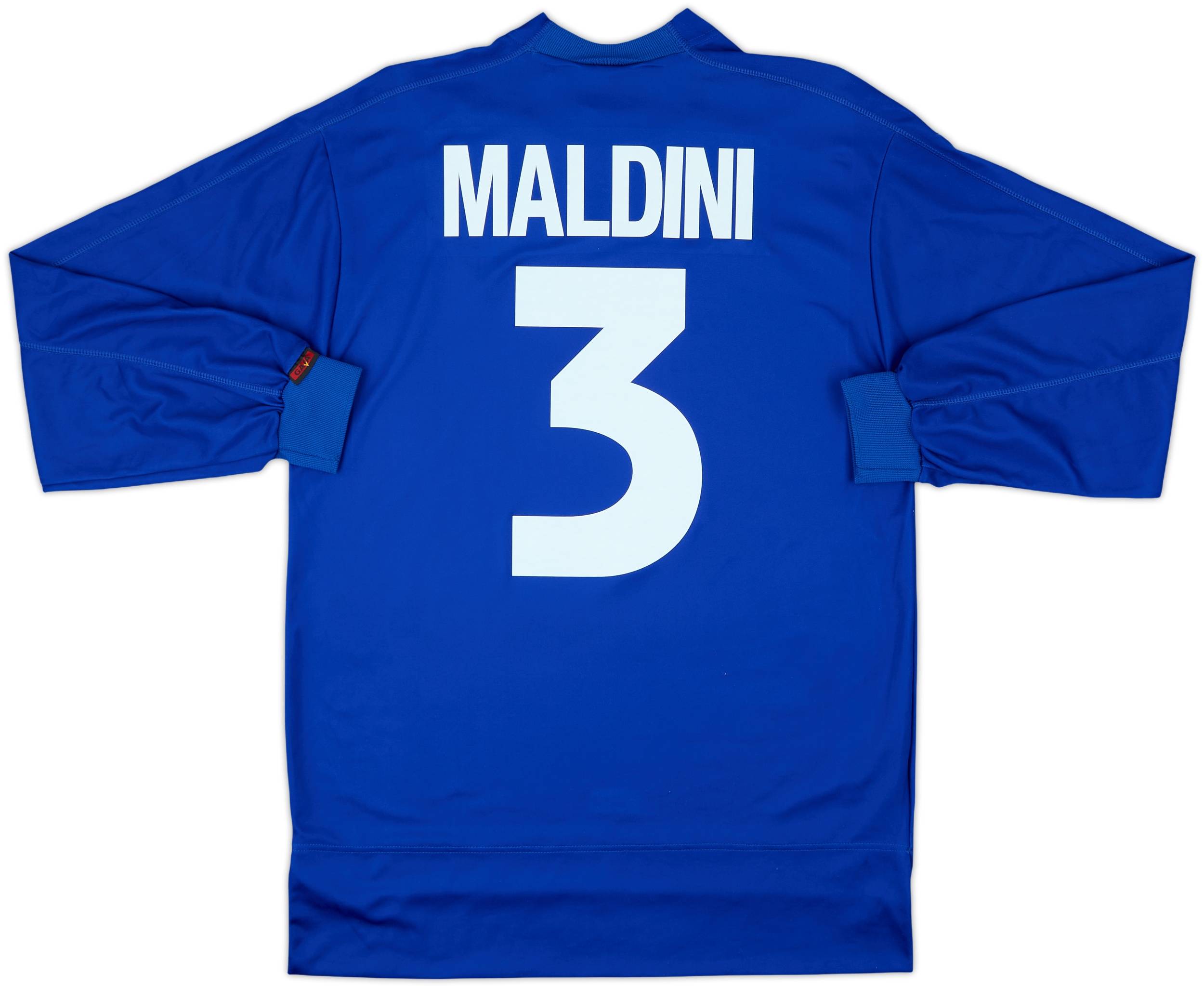 1998-99 Italy Home L/S Shirt Maldini #3 (S)