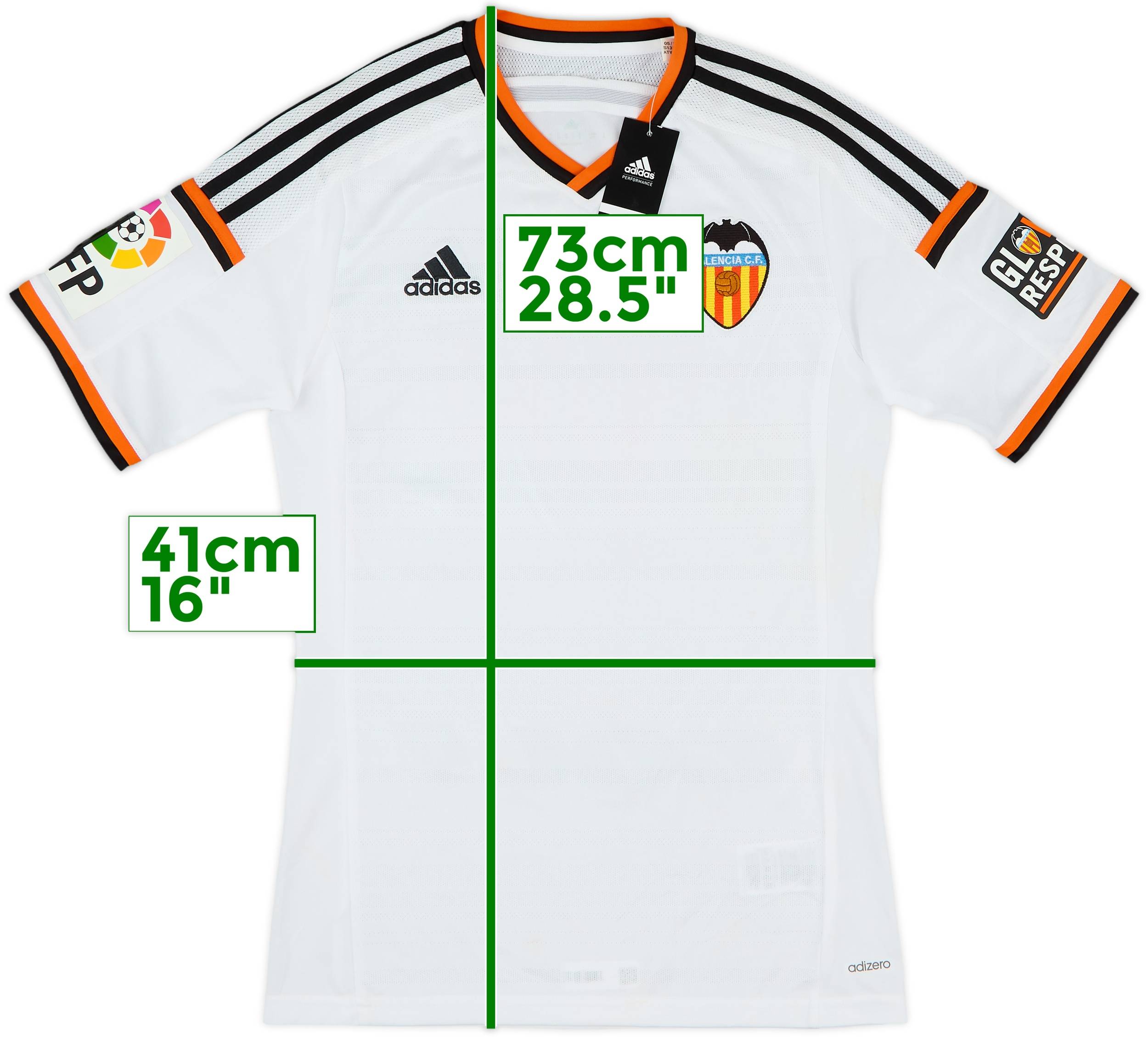 2014-15 Valencia Home Shirt (S)