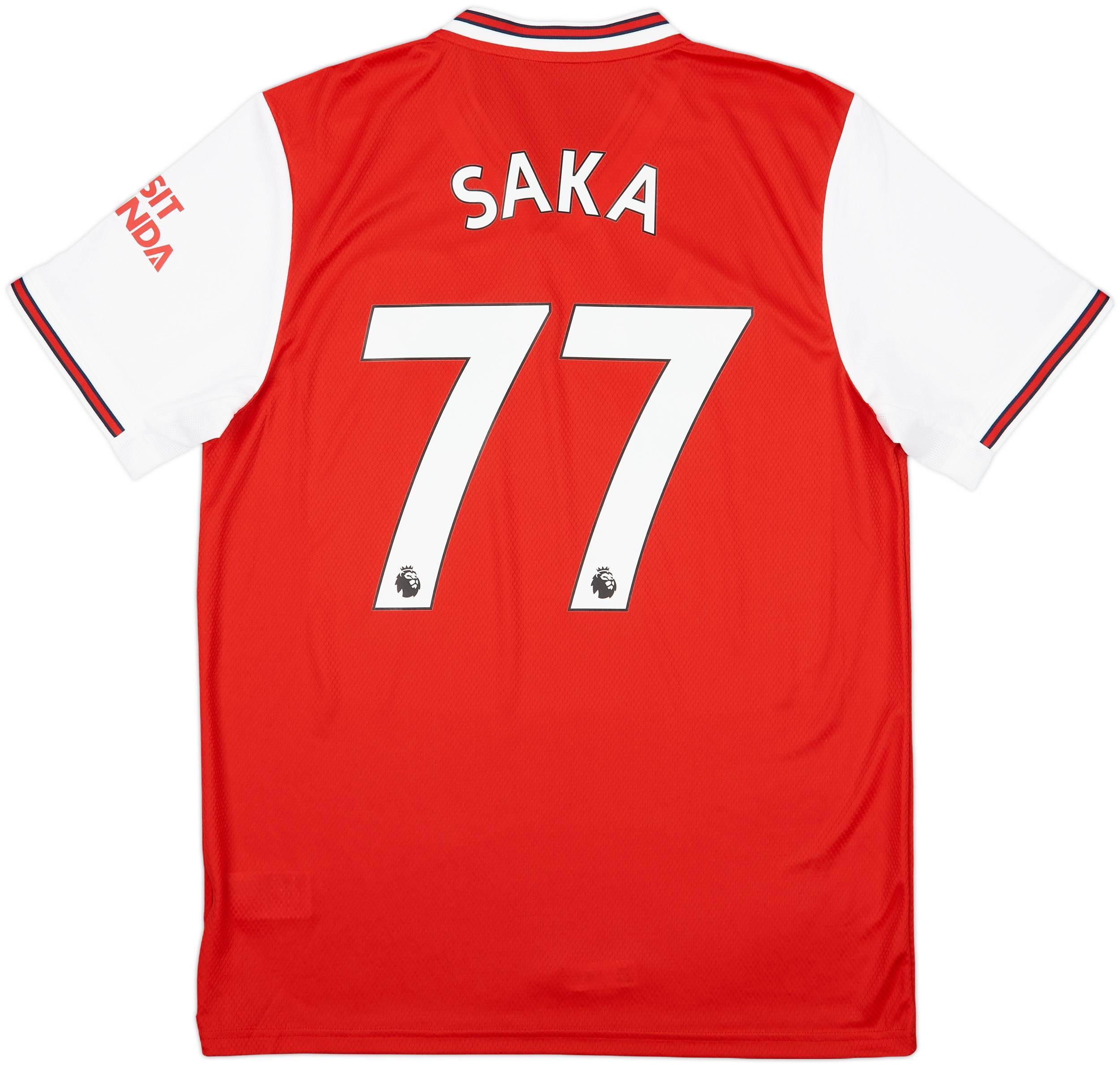 2019-20 Arsenal Home Shirt Saka #77 (L)