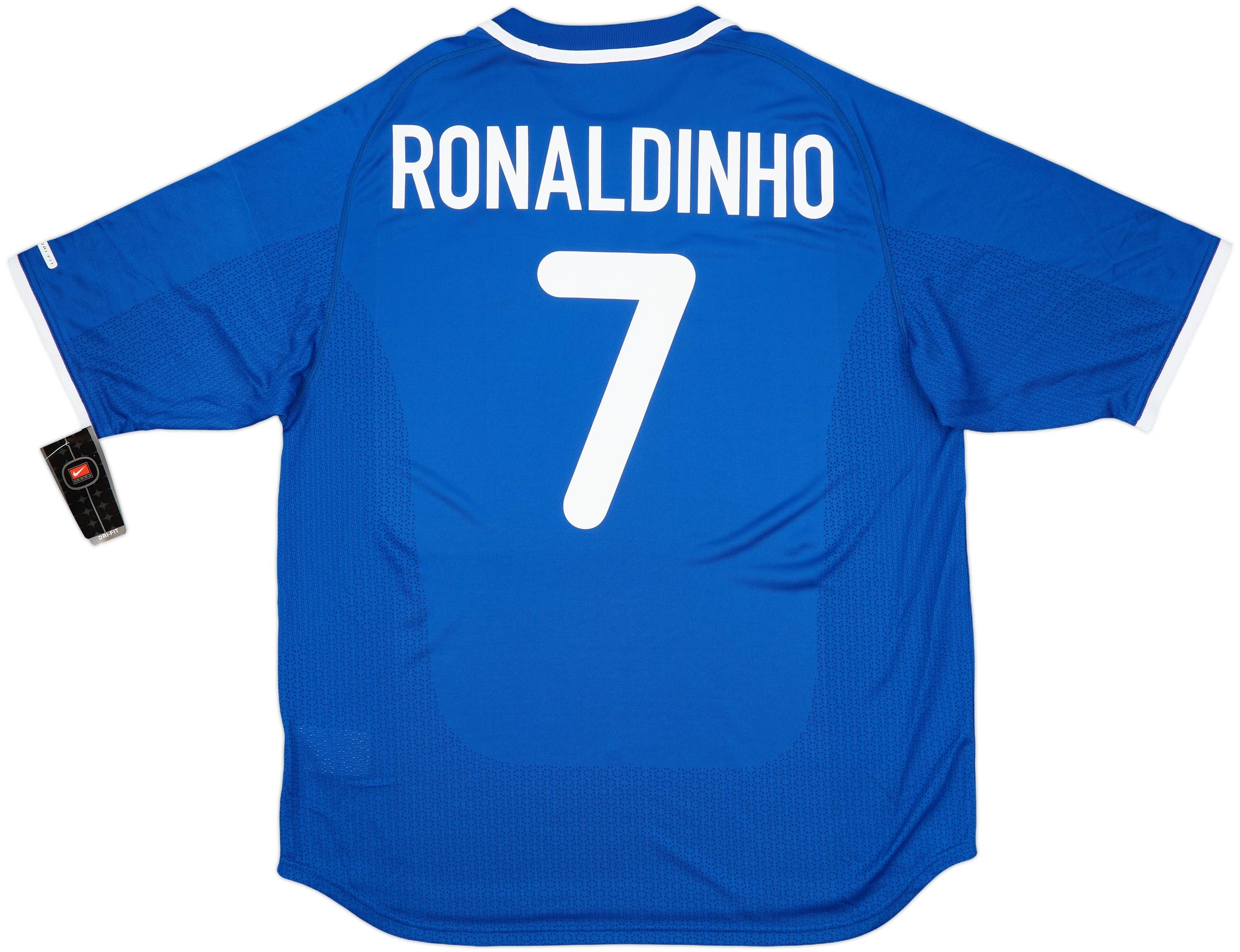 2000-02 Brazil Away Shirt Ronaldinho #7 (XL)