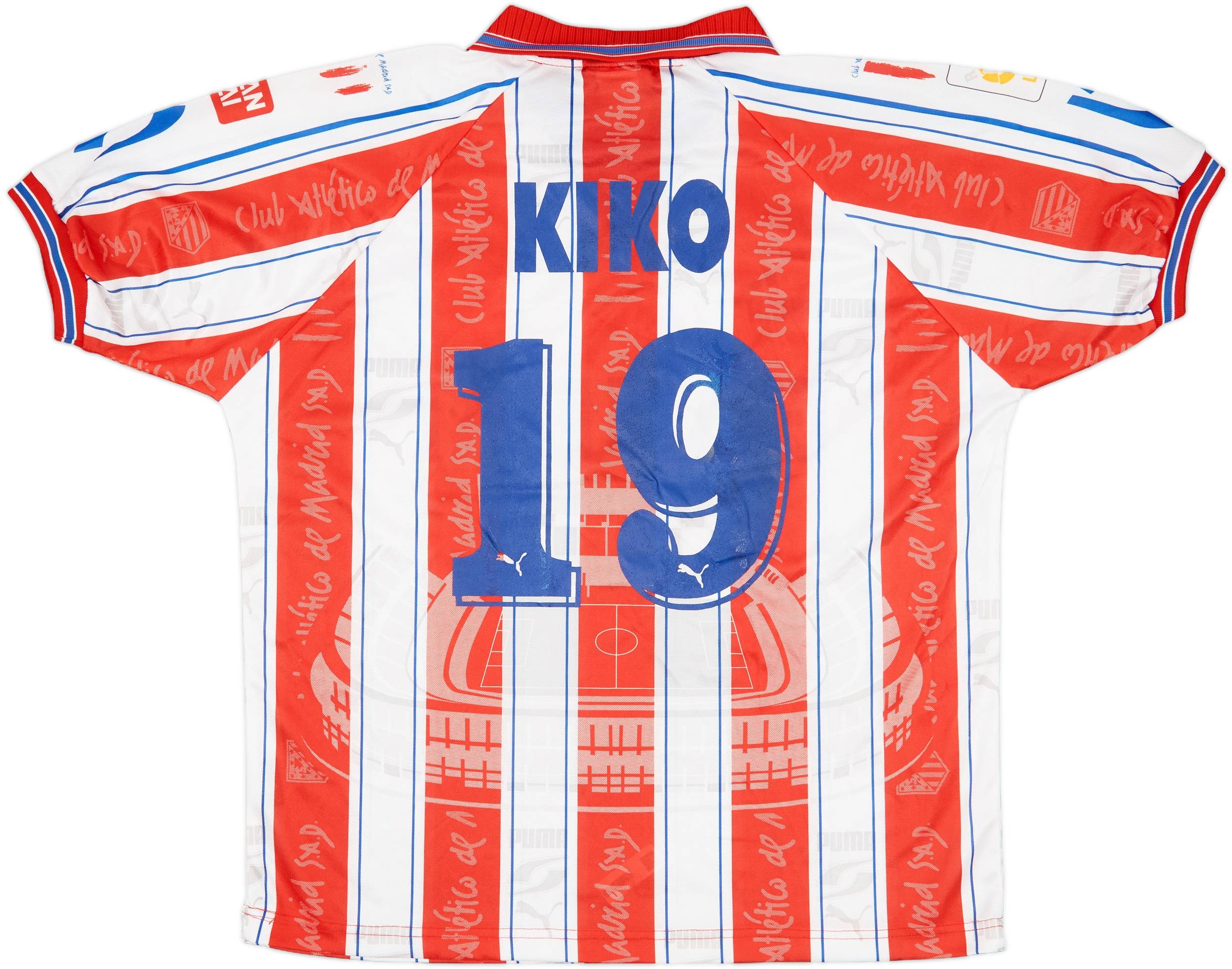 1996-97 Atletico Madrid Home Shirt Kiko #19 (M)