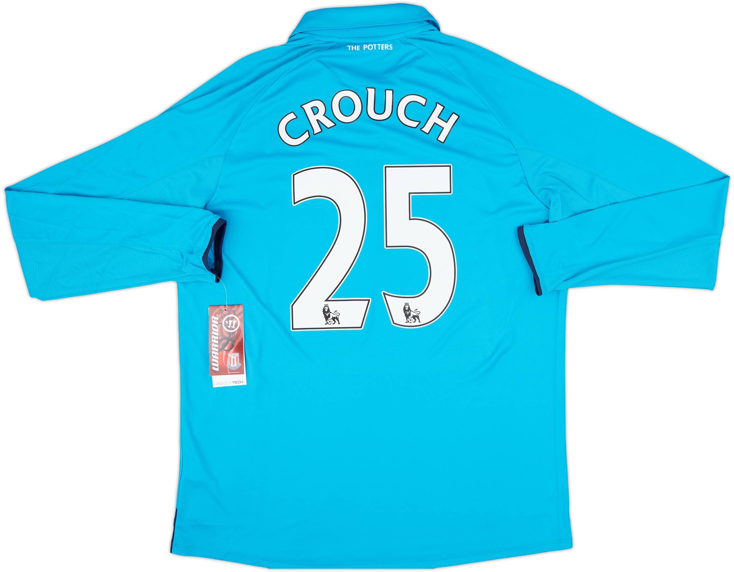 2014-15 Stoke City Away L/S Shirt Crouch #25 (L)