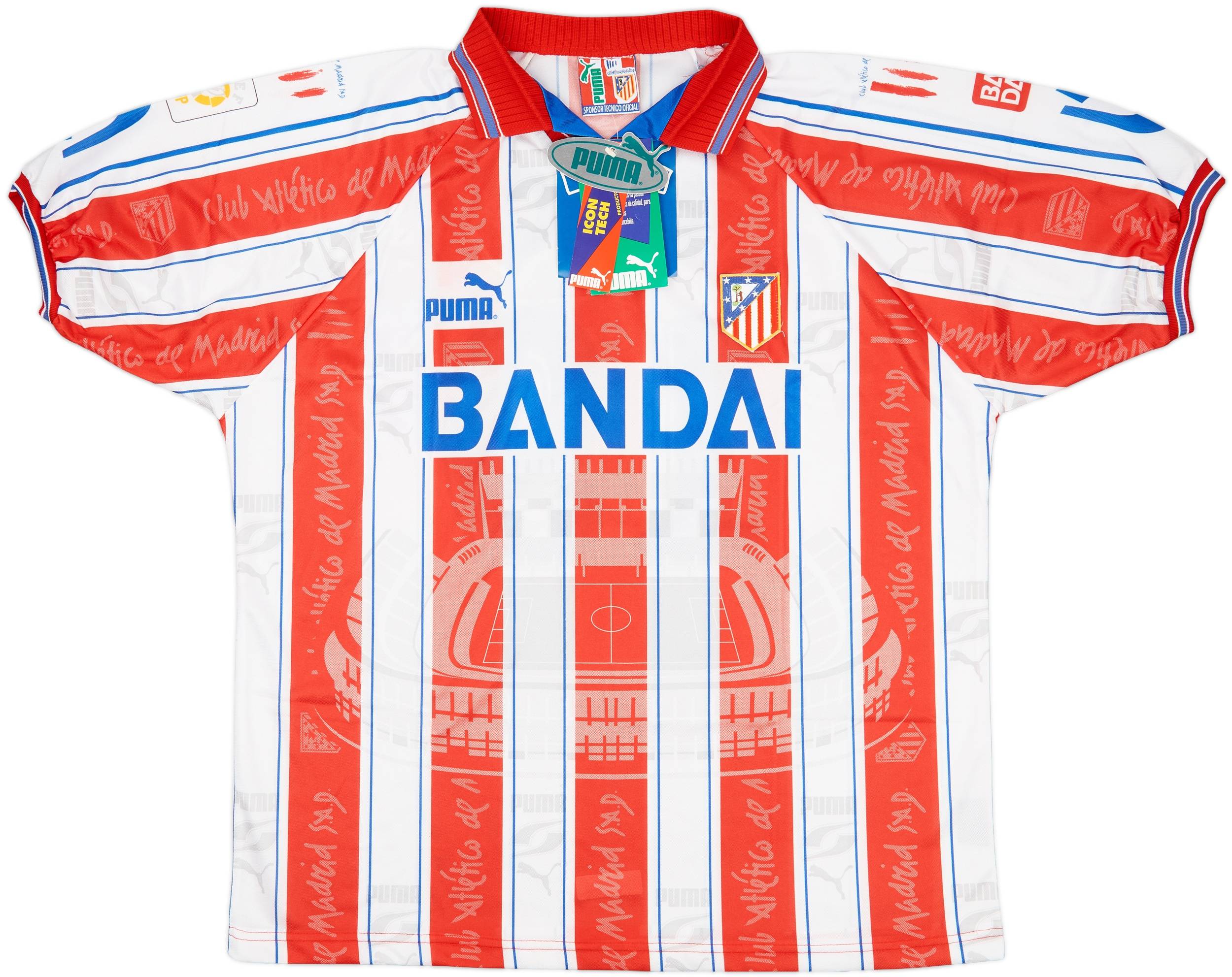 1996-97 Atletico Madrid Home Shirt Kiko #19 (XL)
