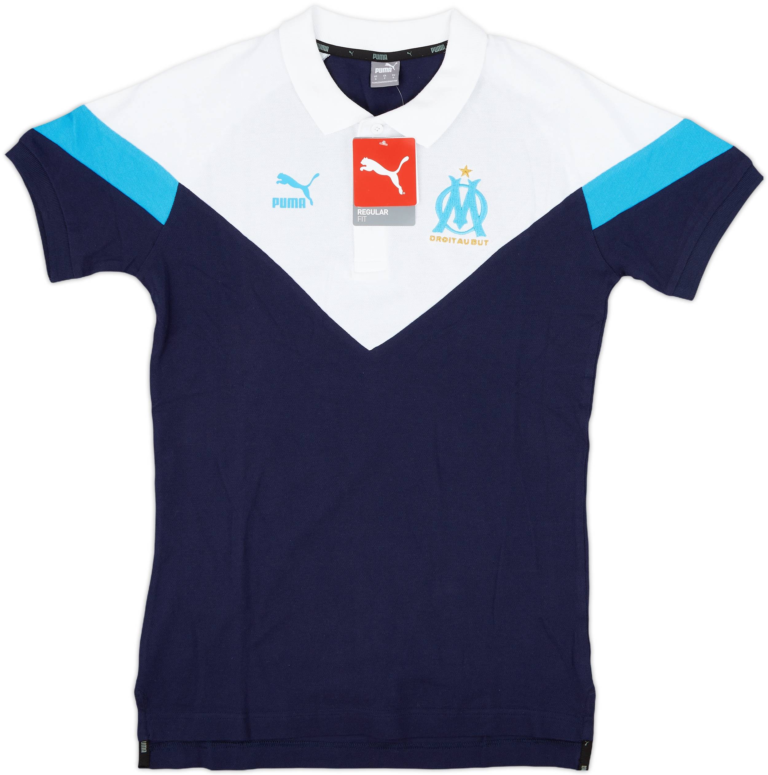 2019-20 Olympique Marseille Puma Polo Shirt (S)