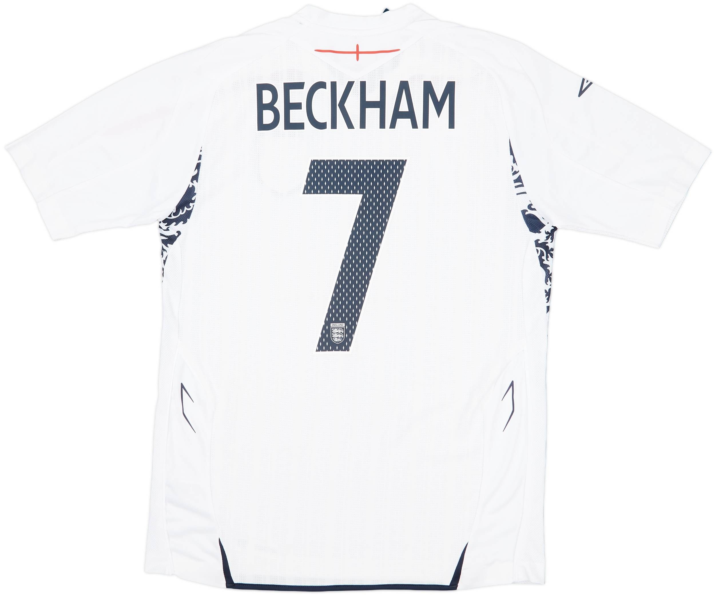 2007-09 England Home Shirt Beckham #7 (M)