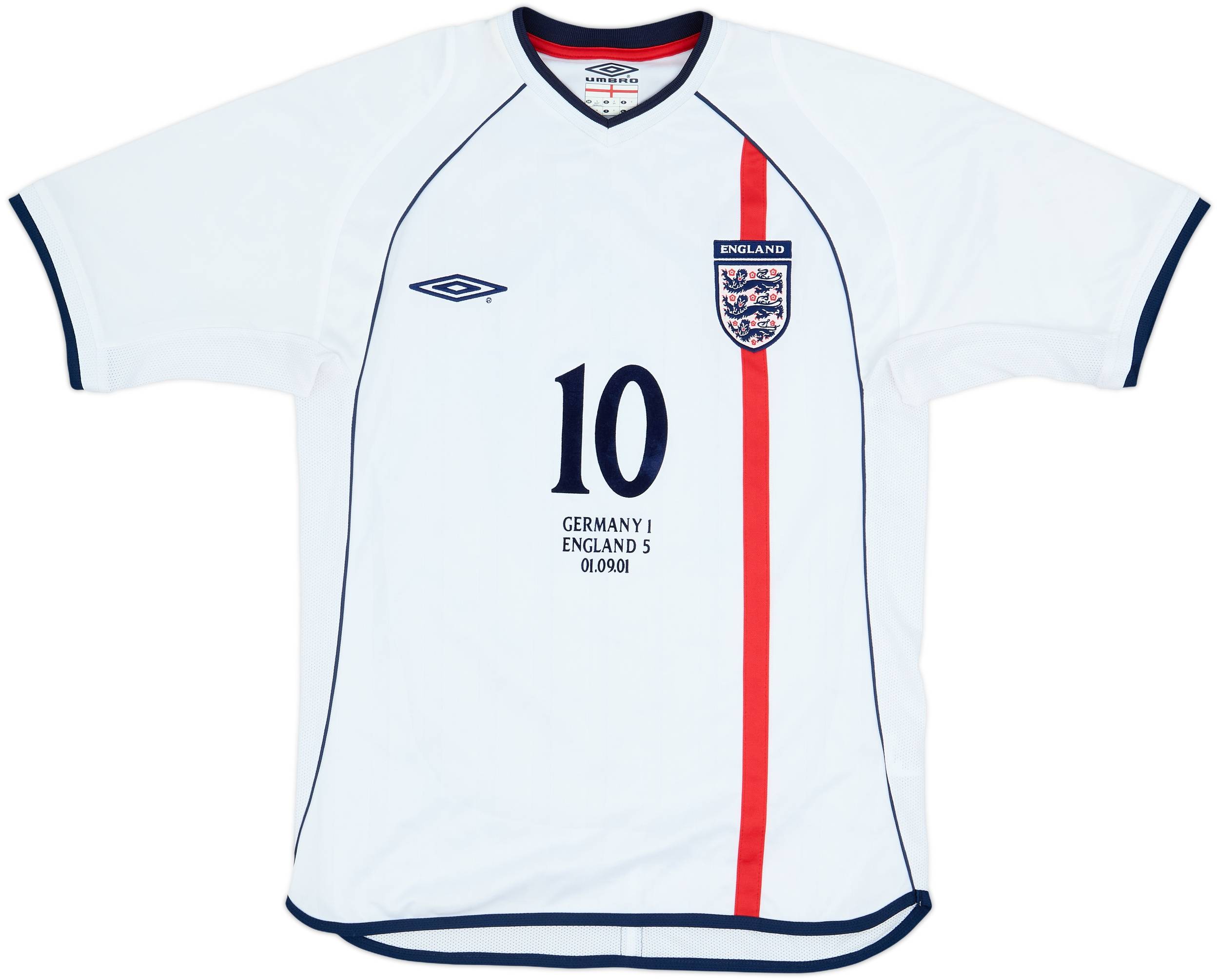 2001-03 England Home Shirt Owen #10 - 9/10 - (S)