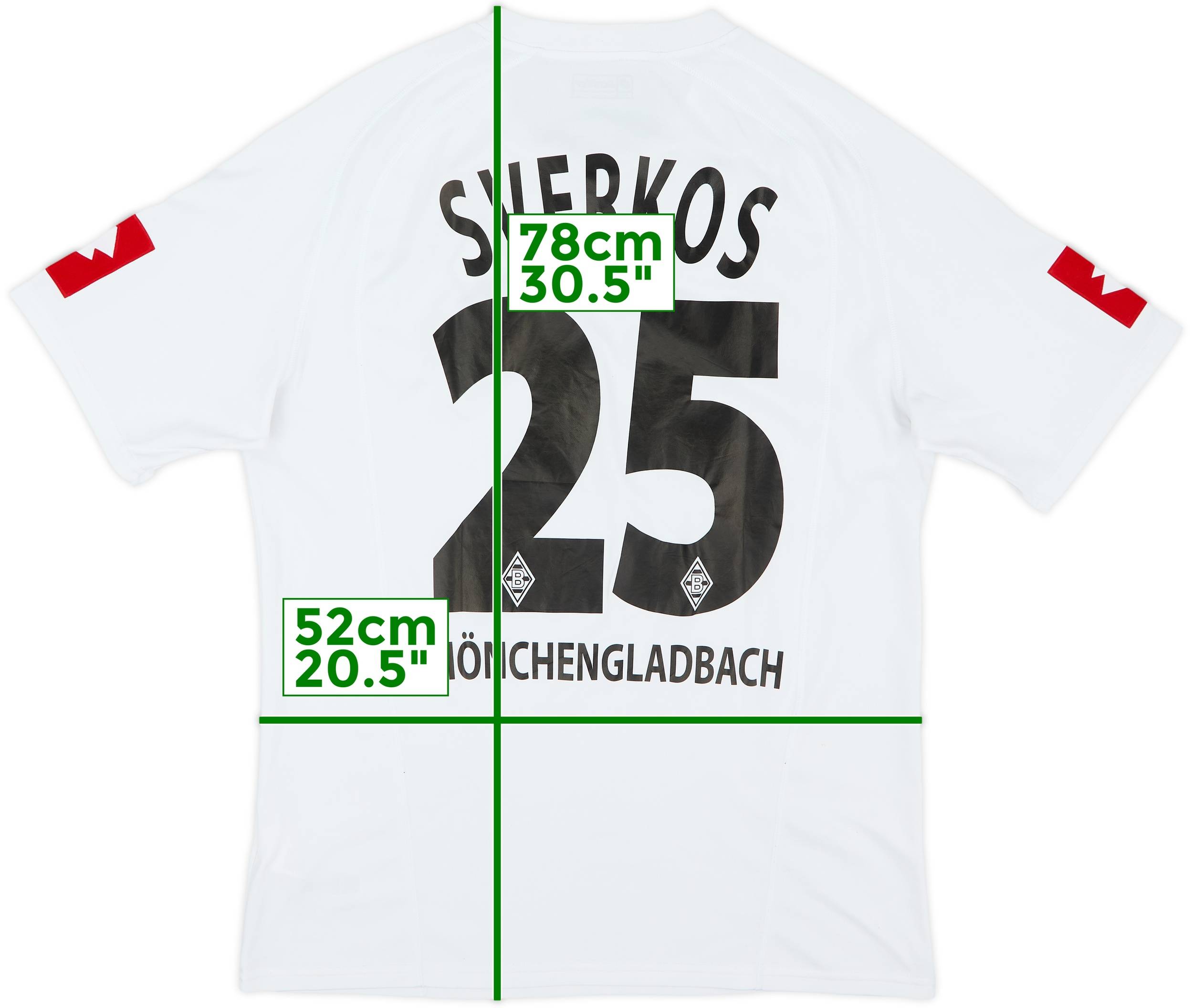 2003-05 Borussia Monchengladbach Home Shirt Sverkos #25 - 8/10 - (XL)