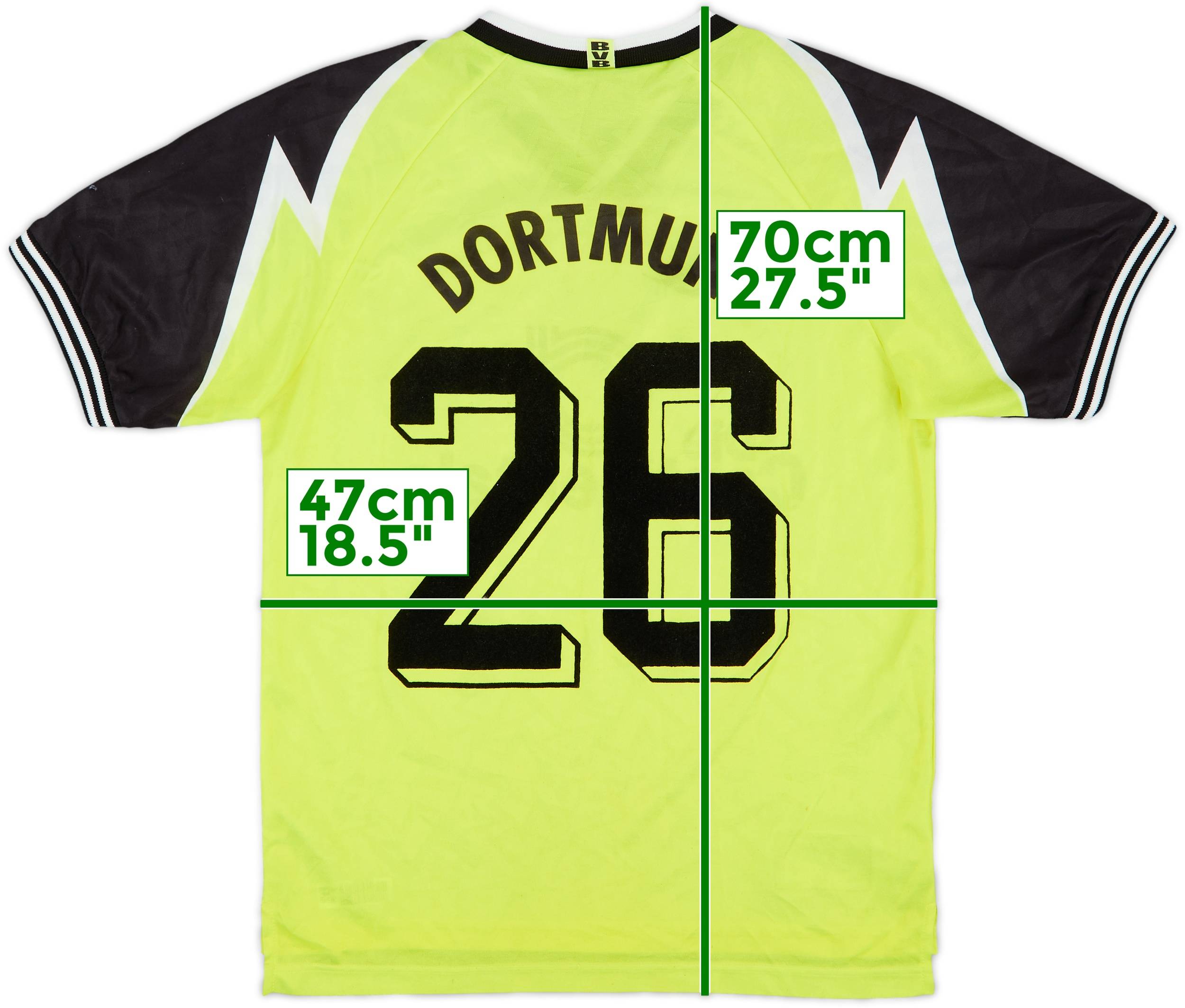 1995-96 Borussia Dortmund Home Shirt #26 - 6/10 - (XL.Boys)