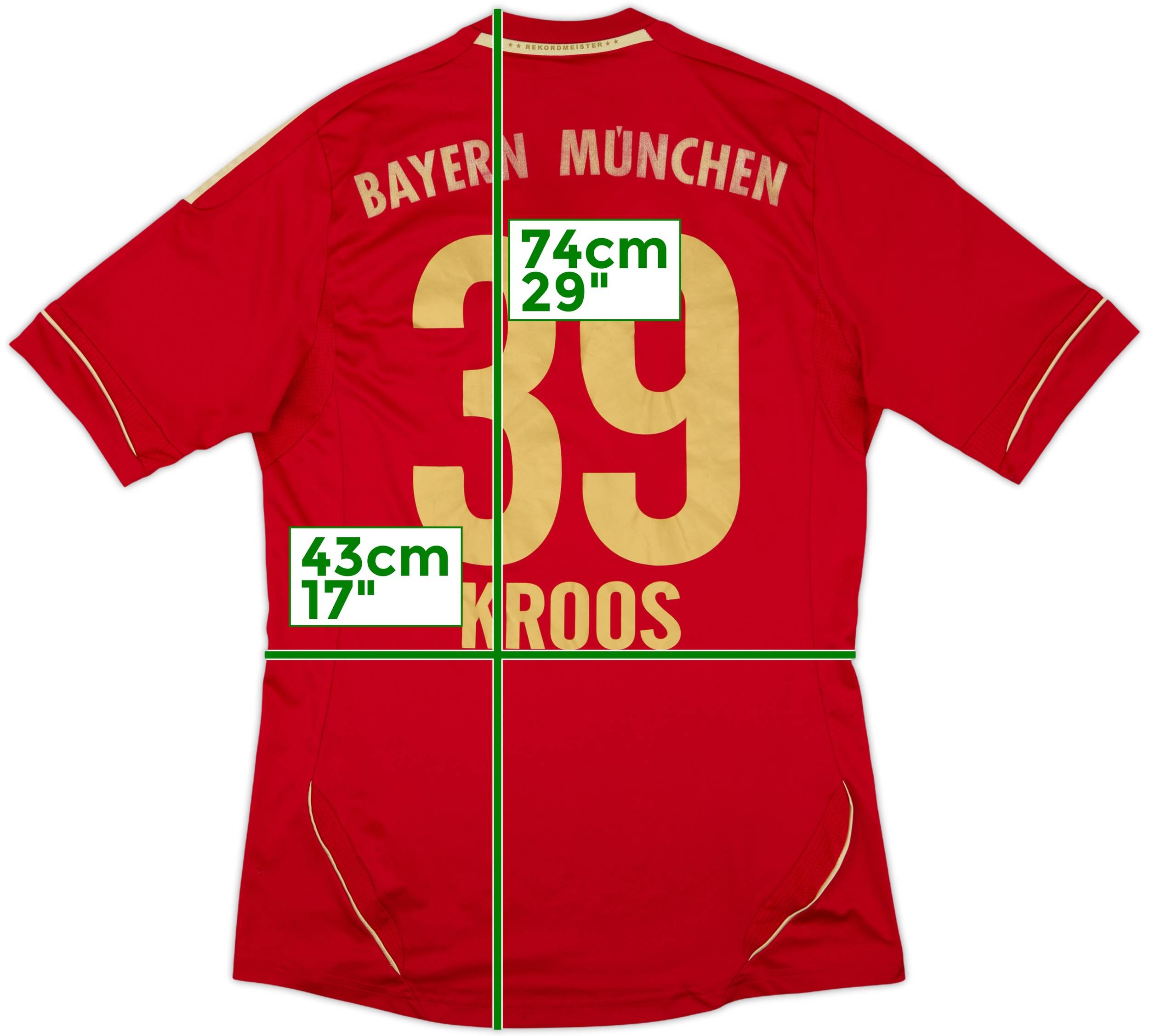 2011-13 Bayern Munich Home Shirt Kroos #39 - 7/10 - (S)