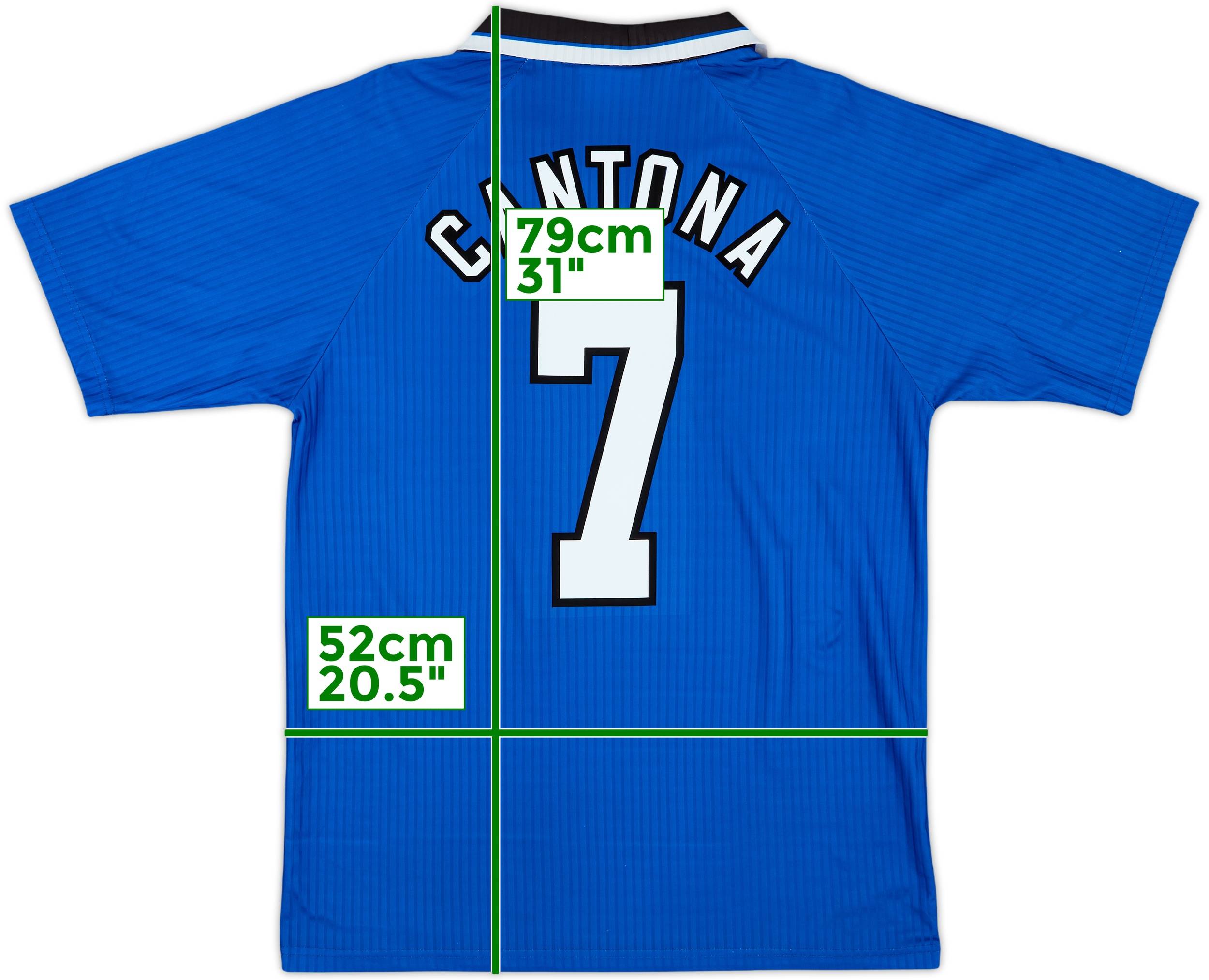 ウェア Manchester United 1996-97 3rd game shirt 1996-98 Manchester United Third Shirt Cantona #7 - 7/10 - (L)