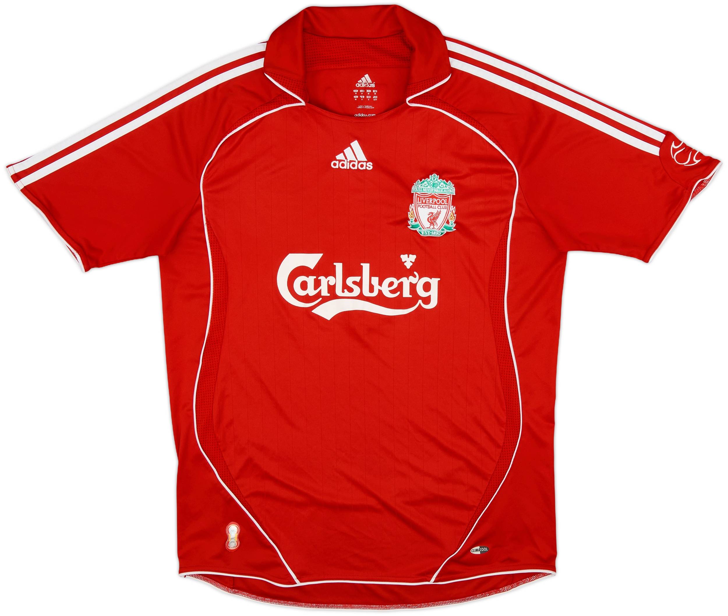 2006-08 Liverpool Home Shirt Gerrard #8 - 8/10 - (M)