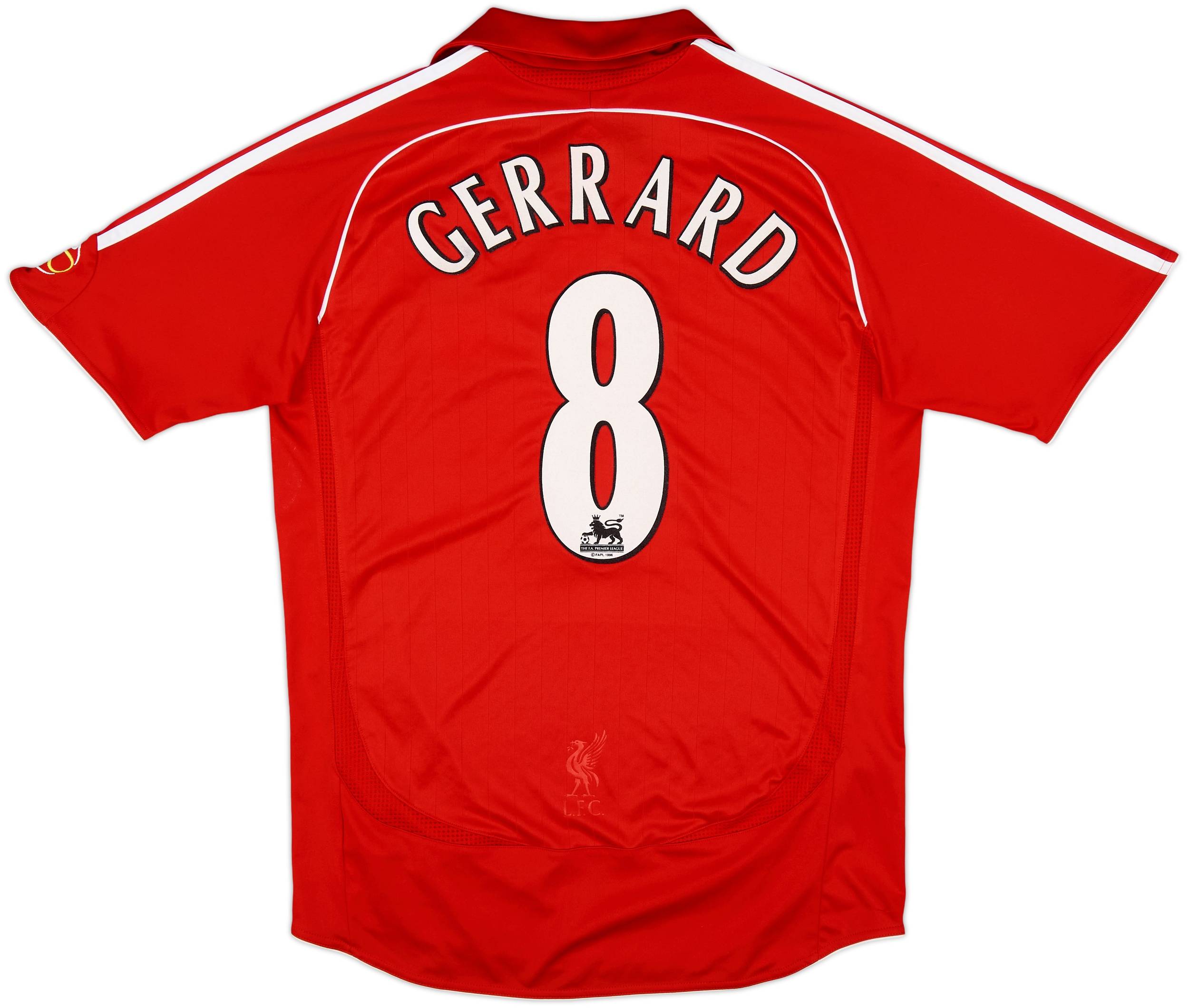 2006-08 Liverpool Home Shirt Gerrard #8 - 7/10 - (S)