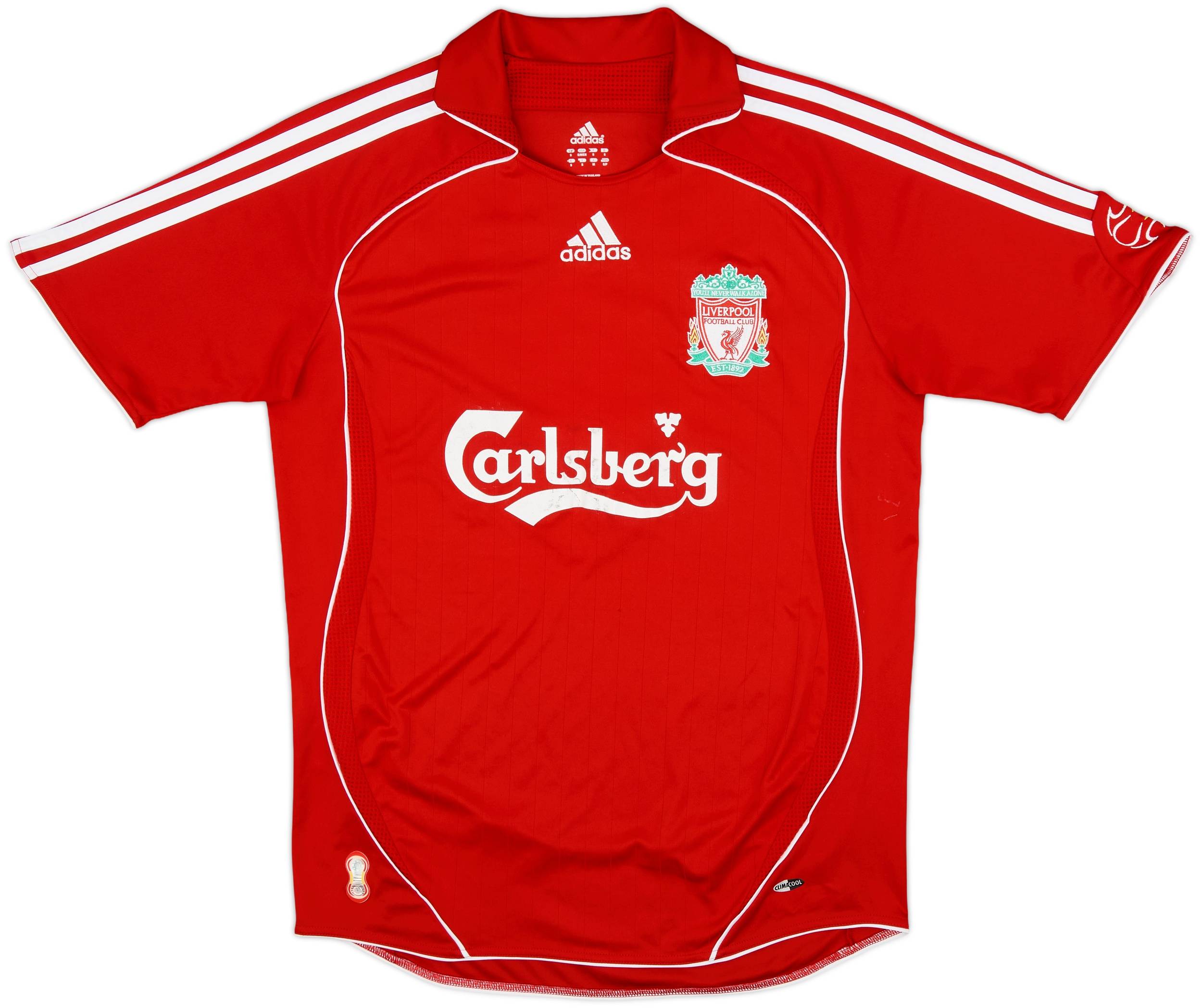 リバプール GERRARD 8 adidas シャツ 2006-08 Liverpool Home Shirt Gerrard #8 - 7/10 - (S)