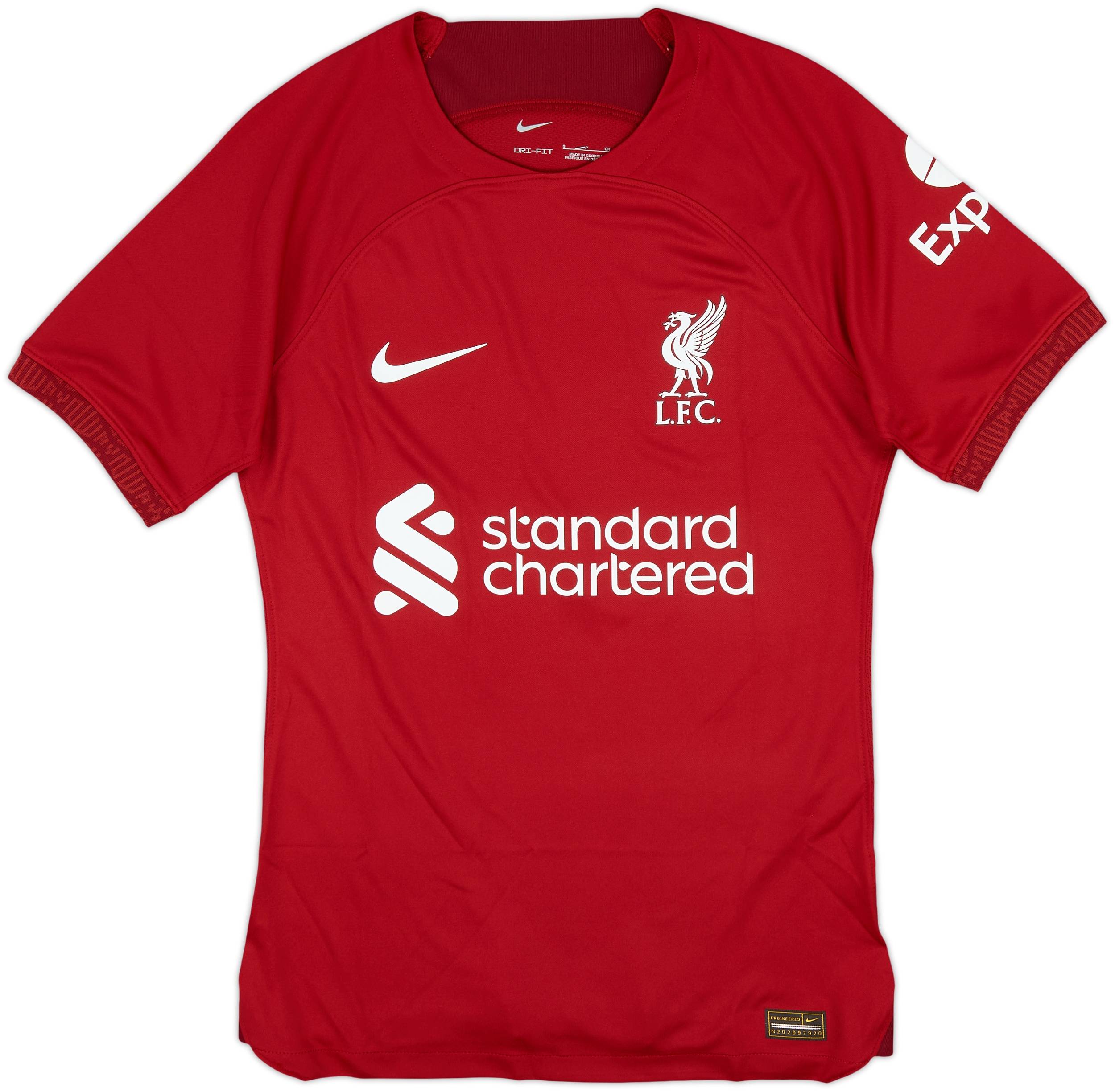 2022-23 Liverpool Authentic Home Shirt Virgil #4 - 8/10 - (Women's S)