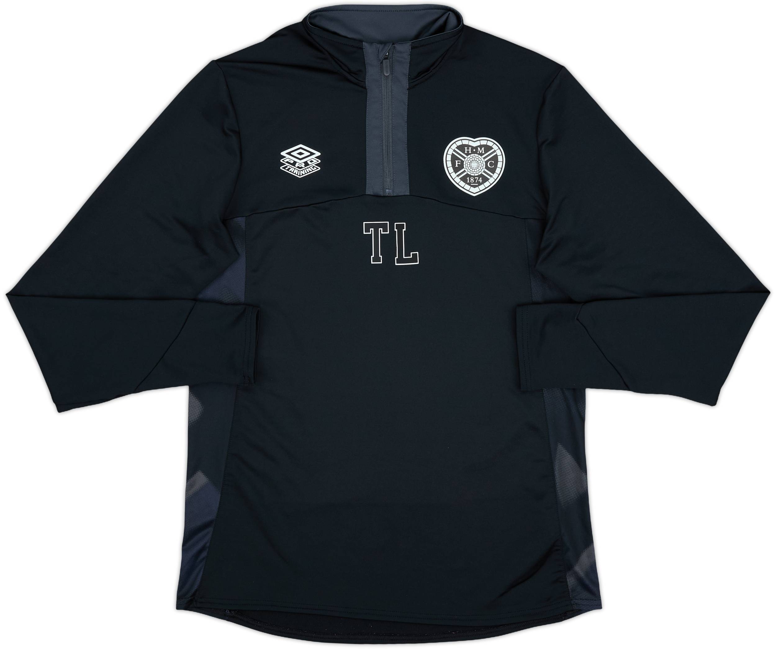 2023-24 Hearts Staff Issue Umbro 1/4 Zip Drill Top TL - 8/10 - (M)