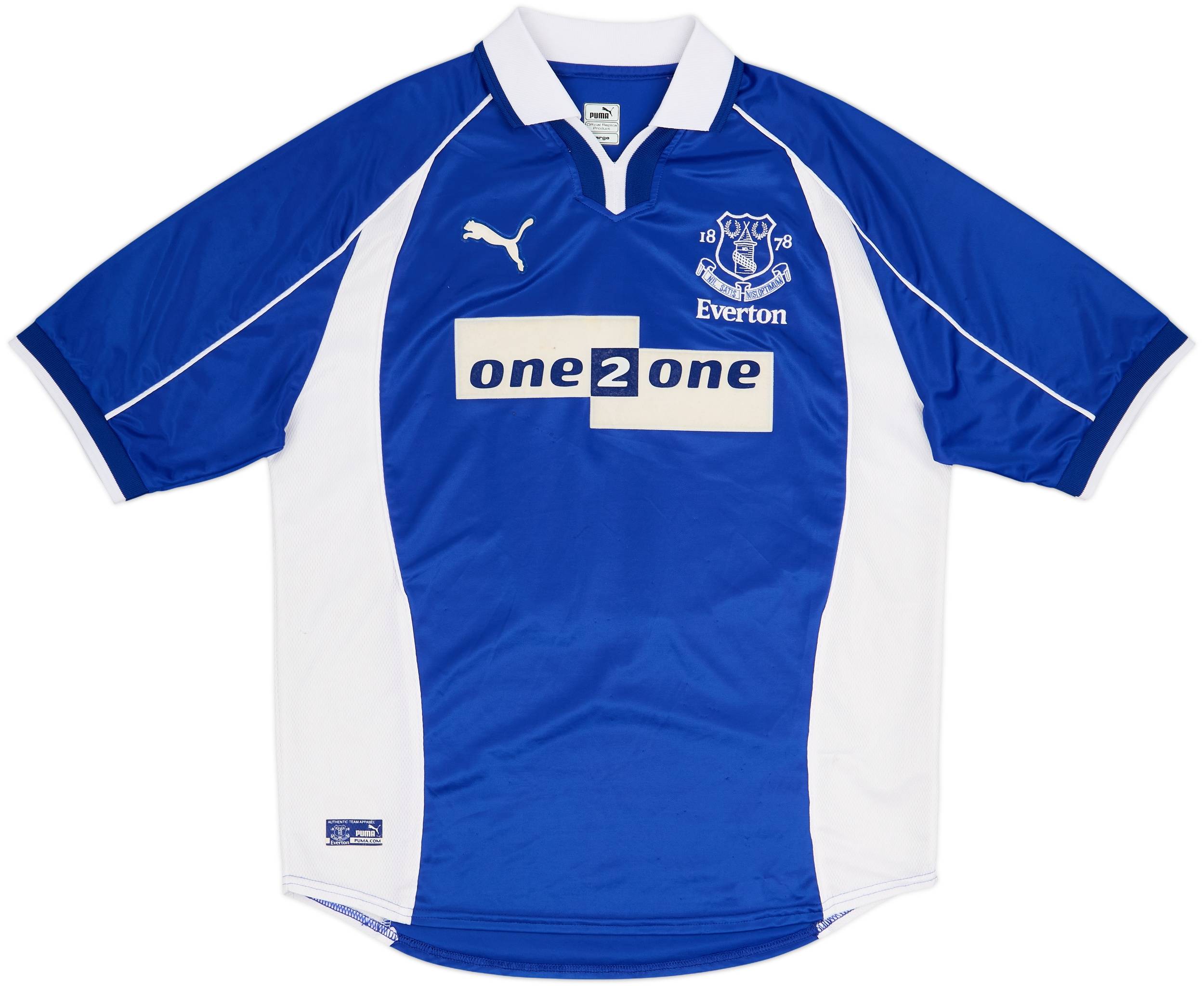 2000-02 Everton Home Shirt Ferguson #10 - 9/10 - (L)