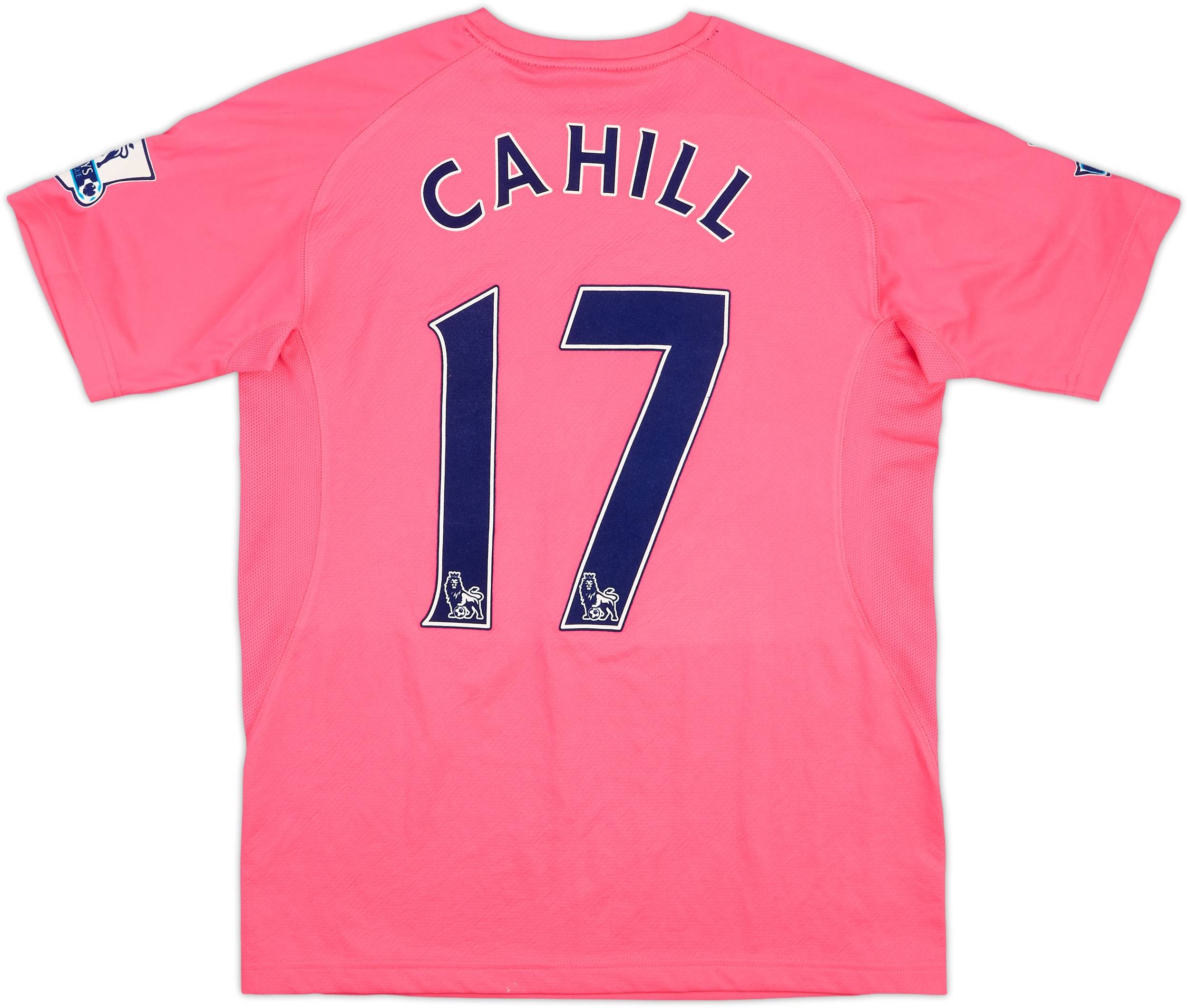 2010-11 Everton Match Issue Away Shirt Cahill #17