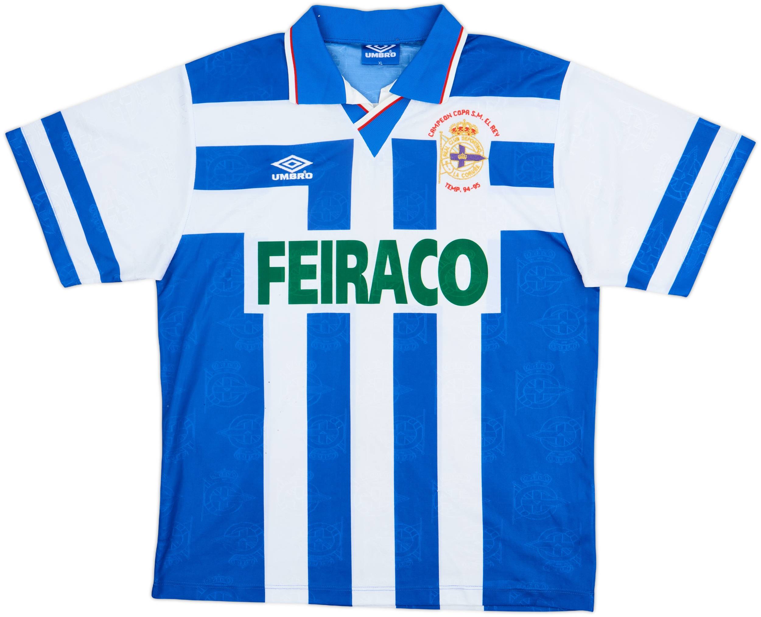 1995-96 Deportivo de La Coruna Copa del Rey Campeon Home Shirt - 8