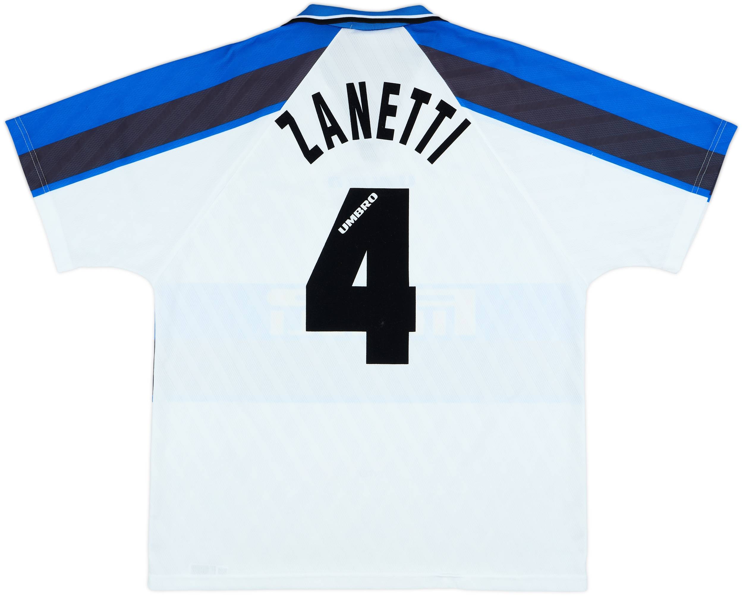 1996-97 Inter Milan Away Shirt Zanetti #4 - 9/10 - (XL)