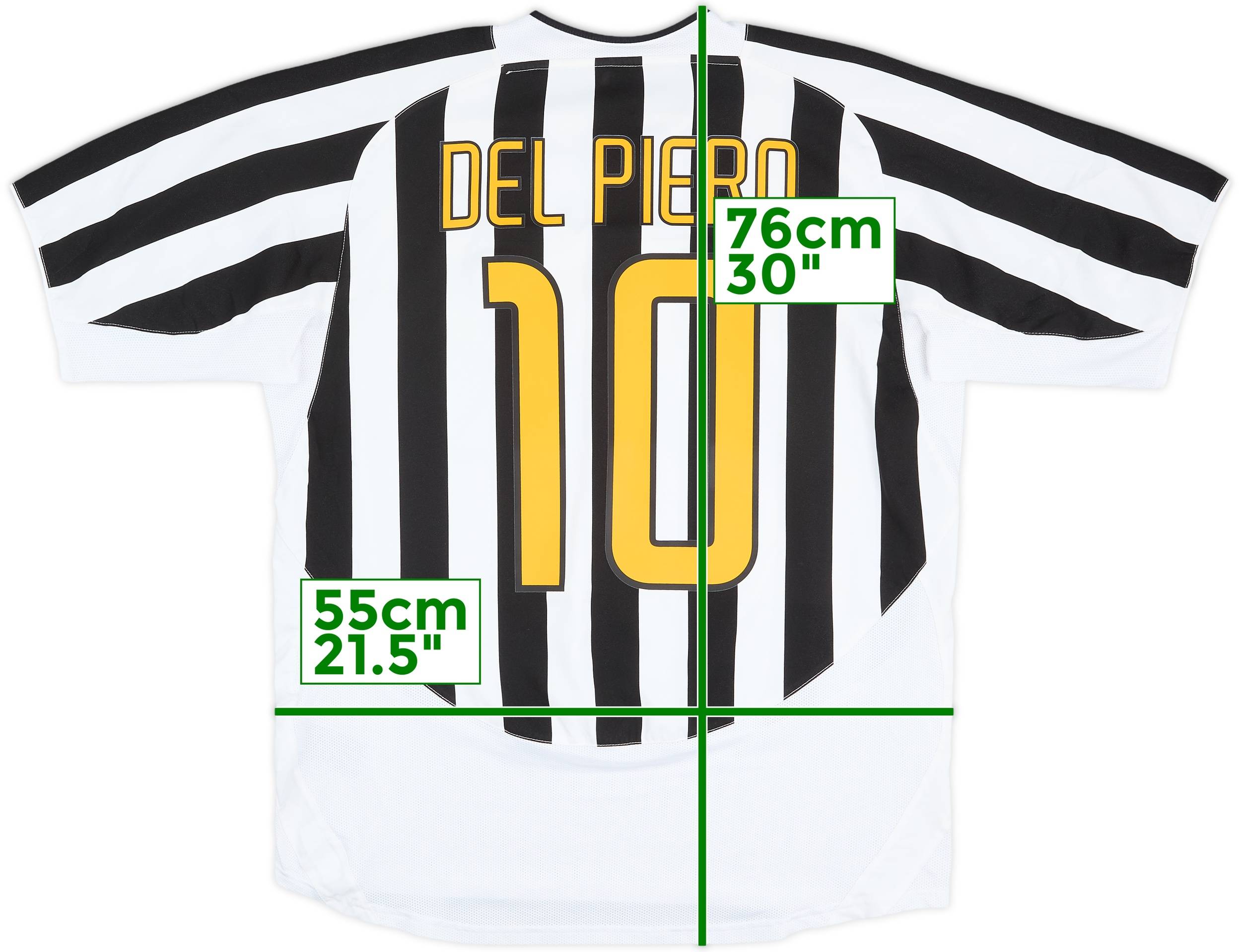 2003-04 Juventus Home Shirt Del Piero #10 - 9/10 - (XL)