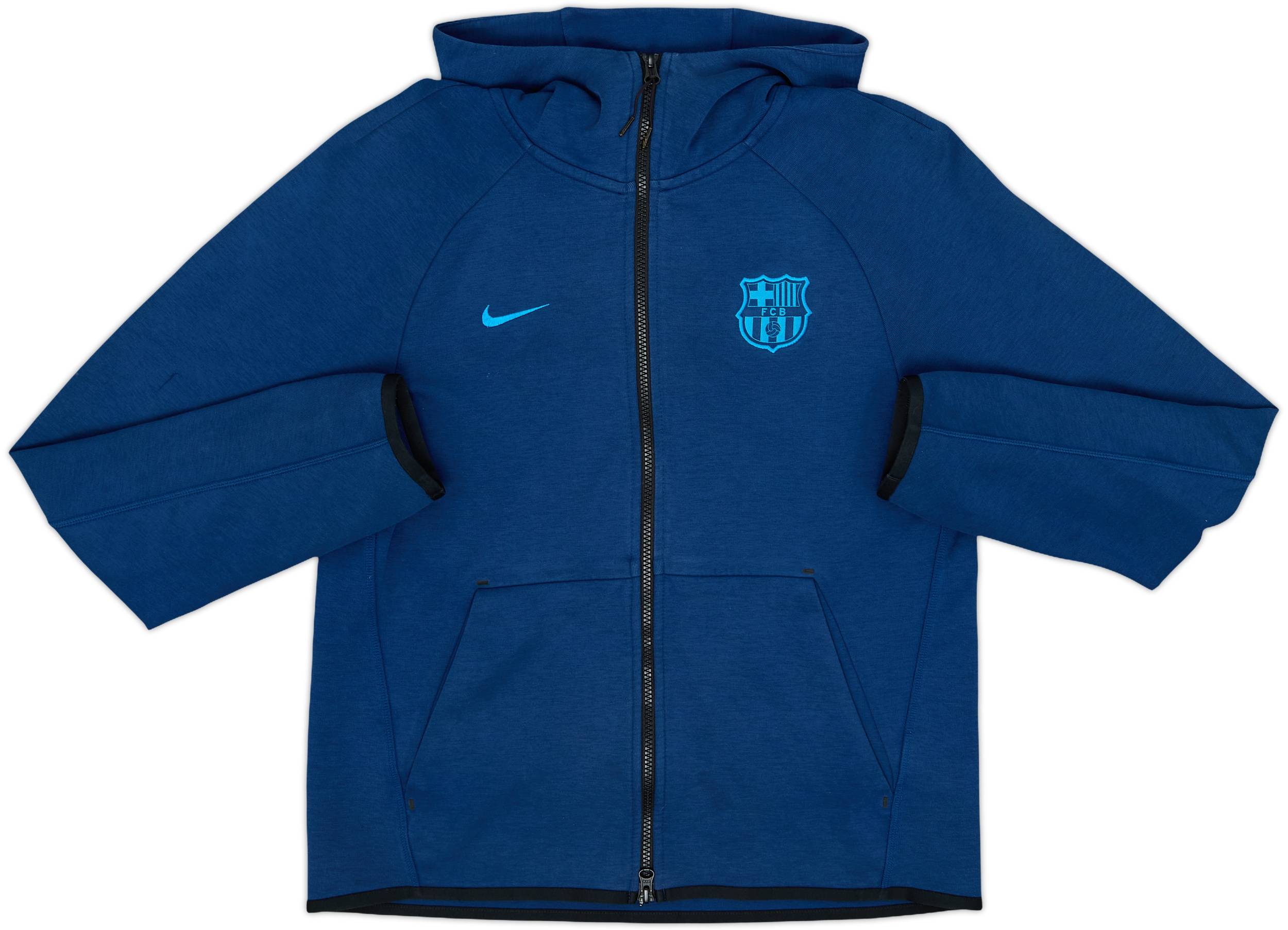 2019-20 Barcelona Nike Hooded Track Jacket - 7/10 - (S)