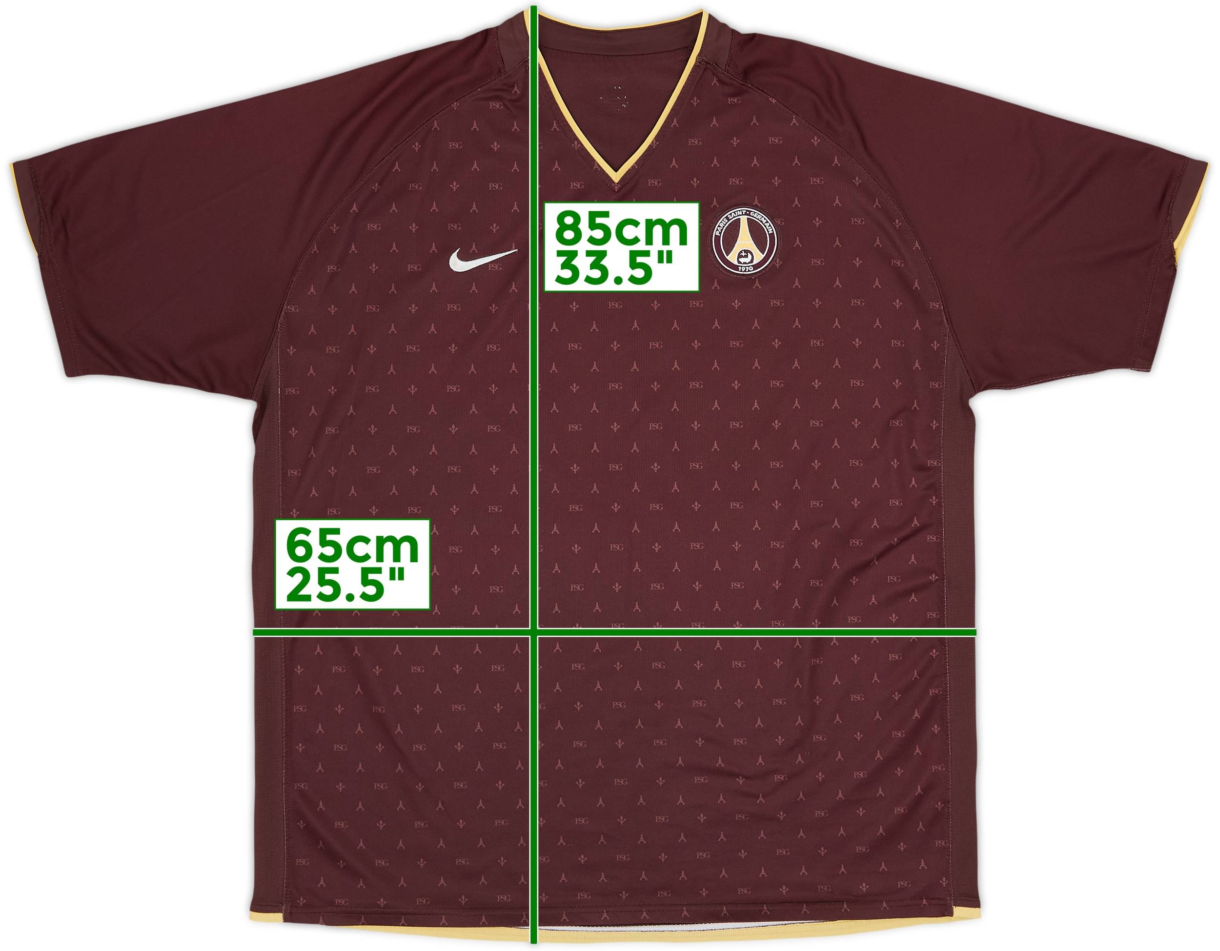 ウェア 06's Nike PSG Vuitton Monogram Gameshirt 2006-07 Paris Saint-Germain Away Shirt - 8/10 - (XL)