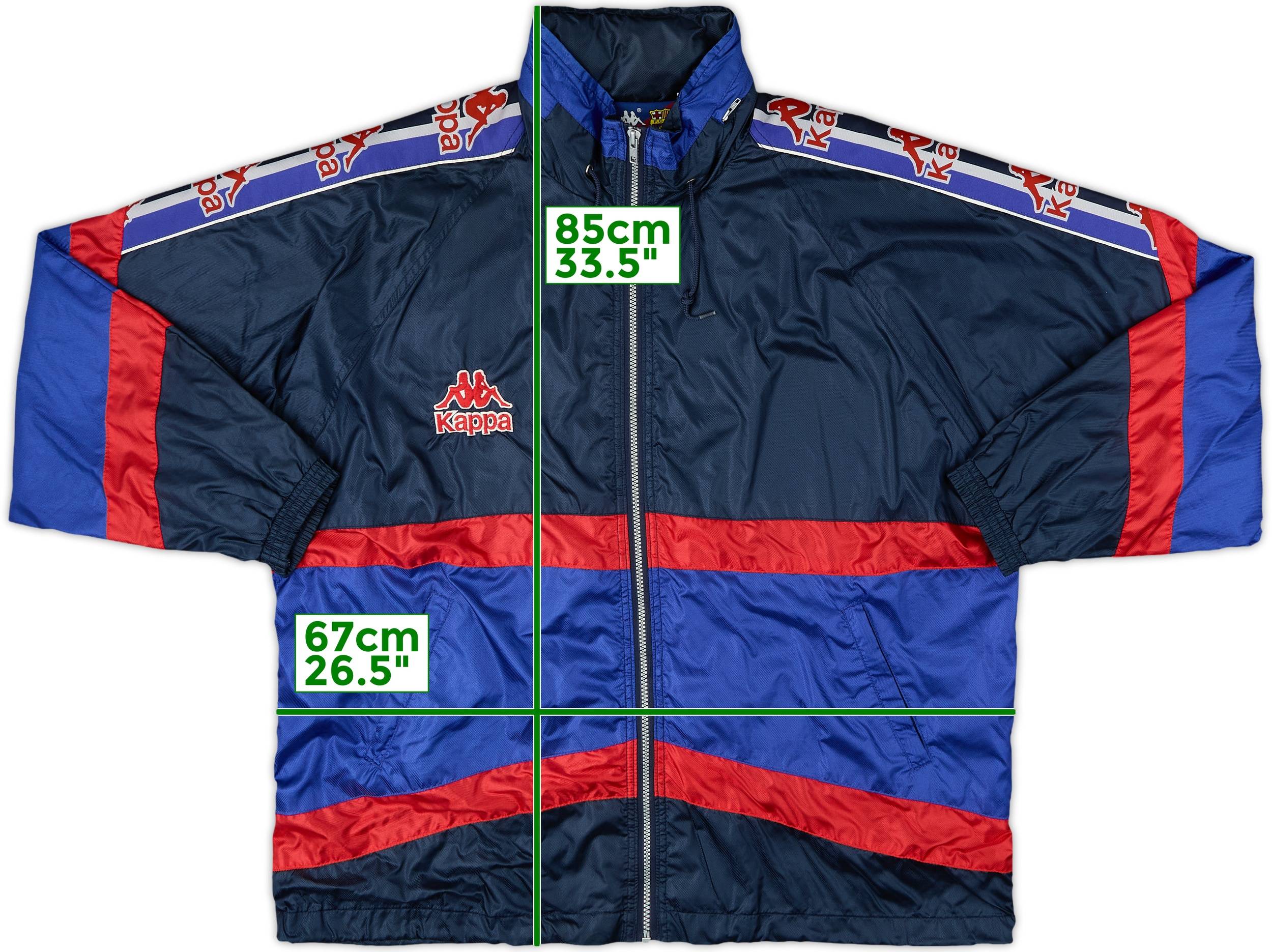 1995-97 Barcelona Kappa Hooded Rain Jacket - 8/10 - (XL)