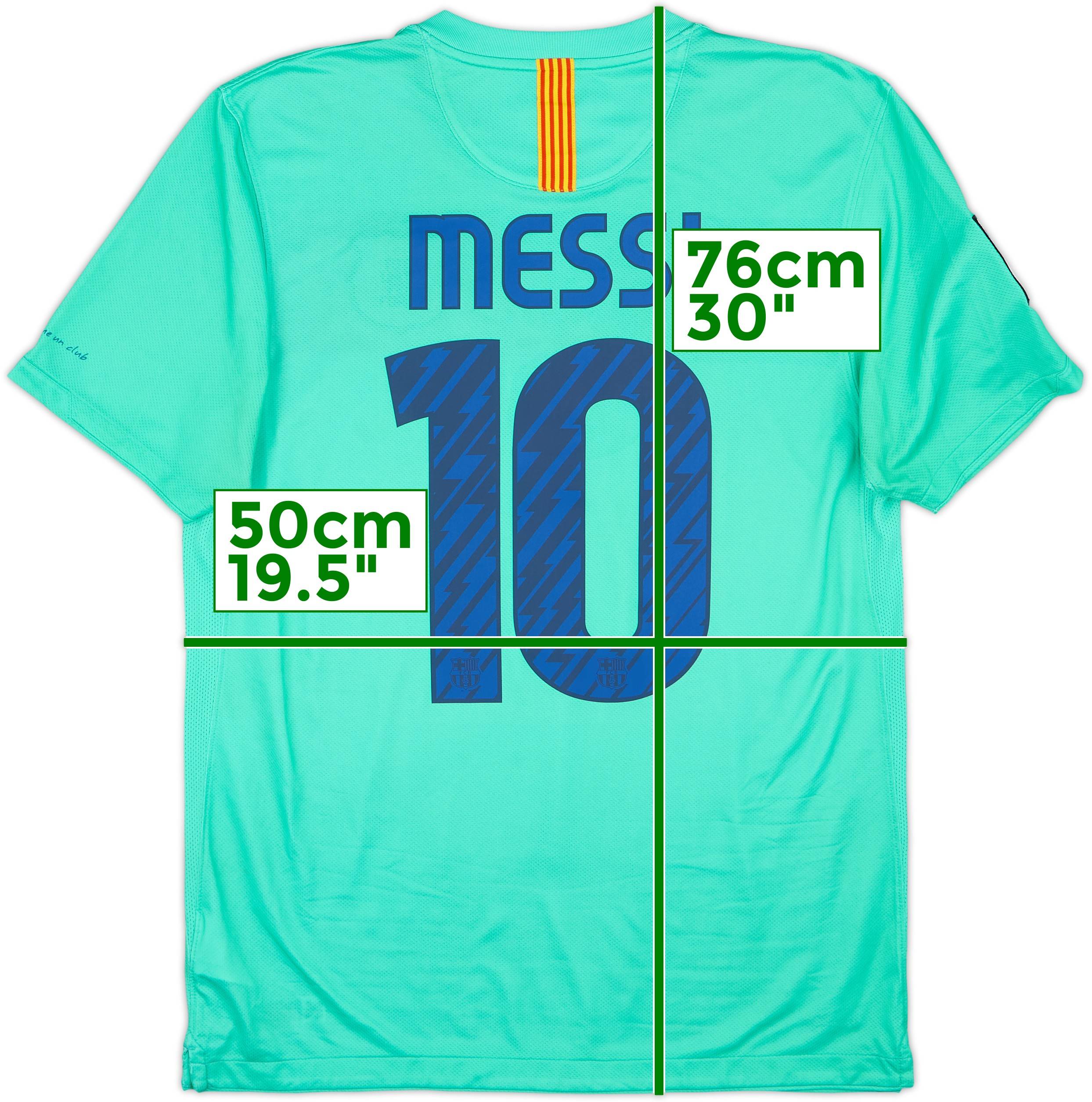 2010-11 Barcelona Away Shirt Messi #10 - 6/10 - (M)