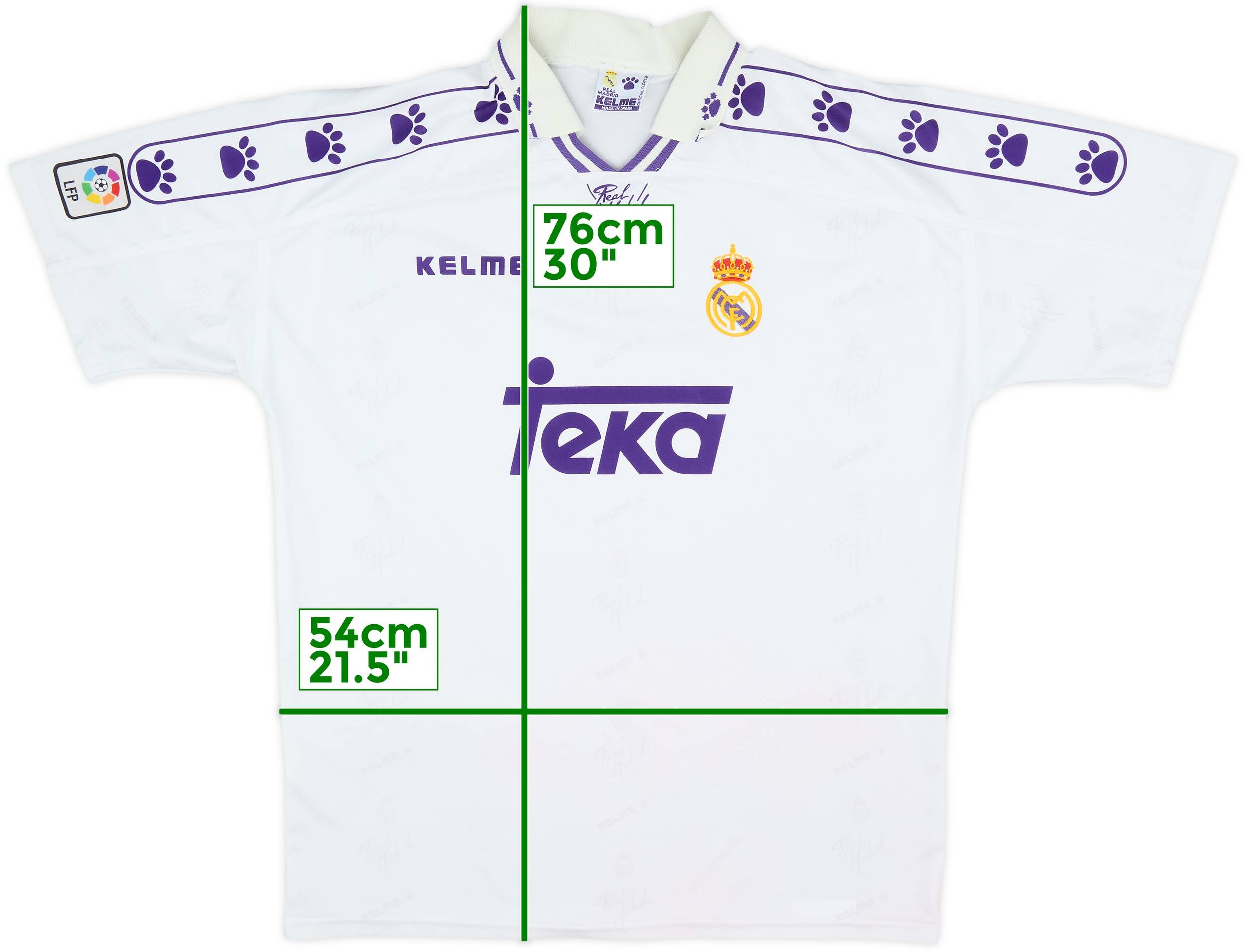 1994-96 Real Madrid Home Shirt - 7/10 - (L)