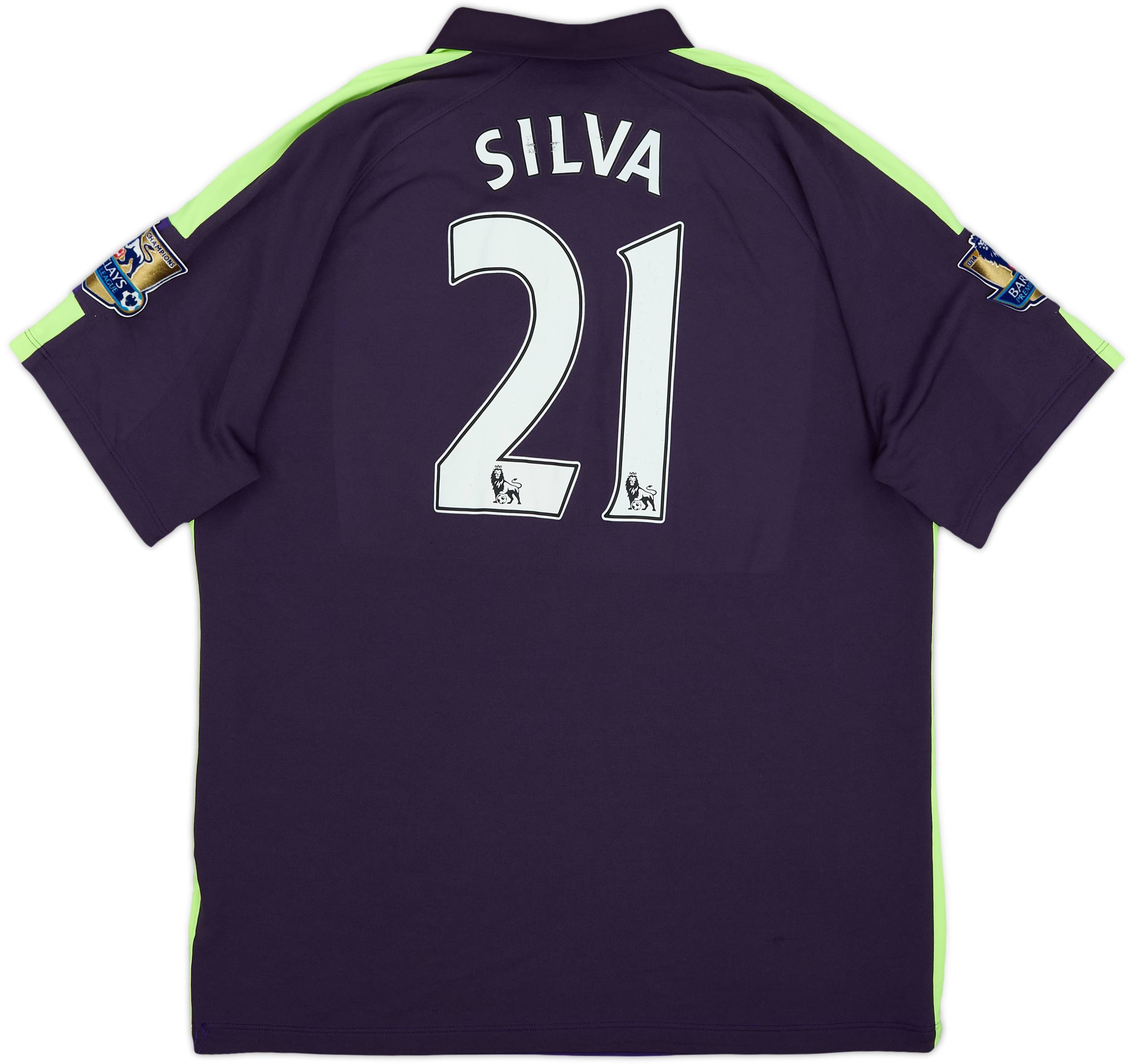 2014-15 Manchester City Third Shirt Silva #21 - 7/10 - (XL)