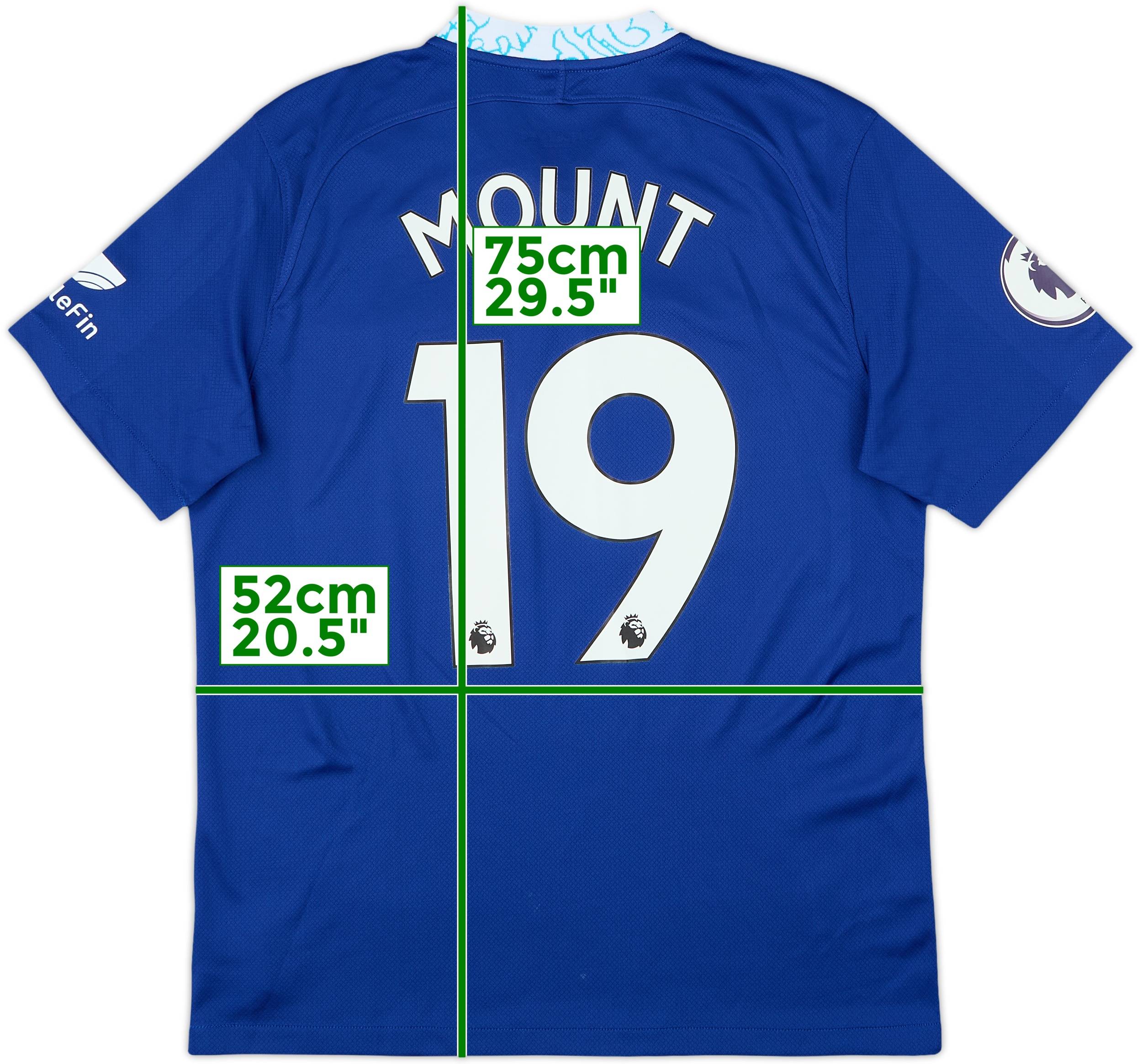 Chelsea 2022-23 Mount Tシャツ 2022-23 Chelsea Home Shirt Mount #19 - 10/10 - (M)