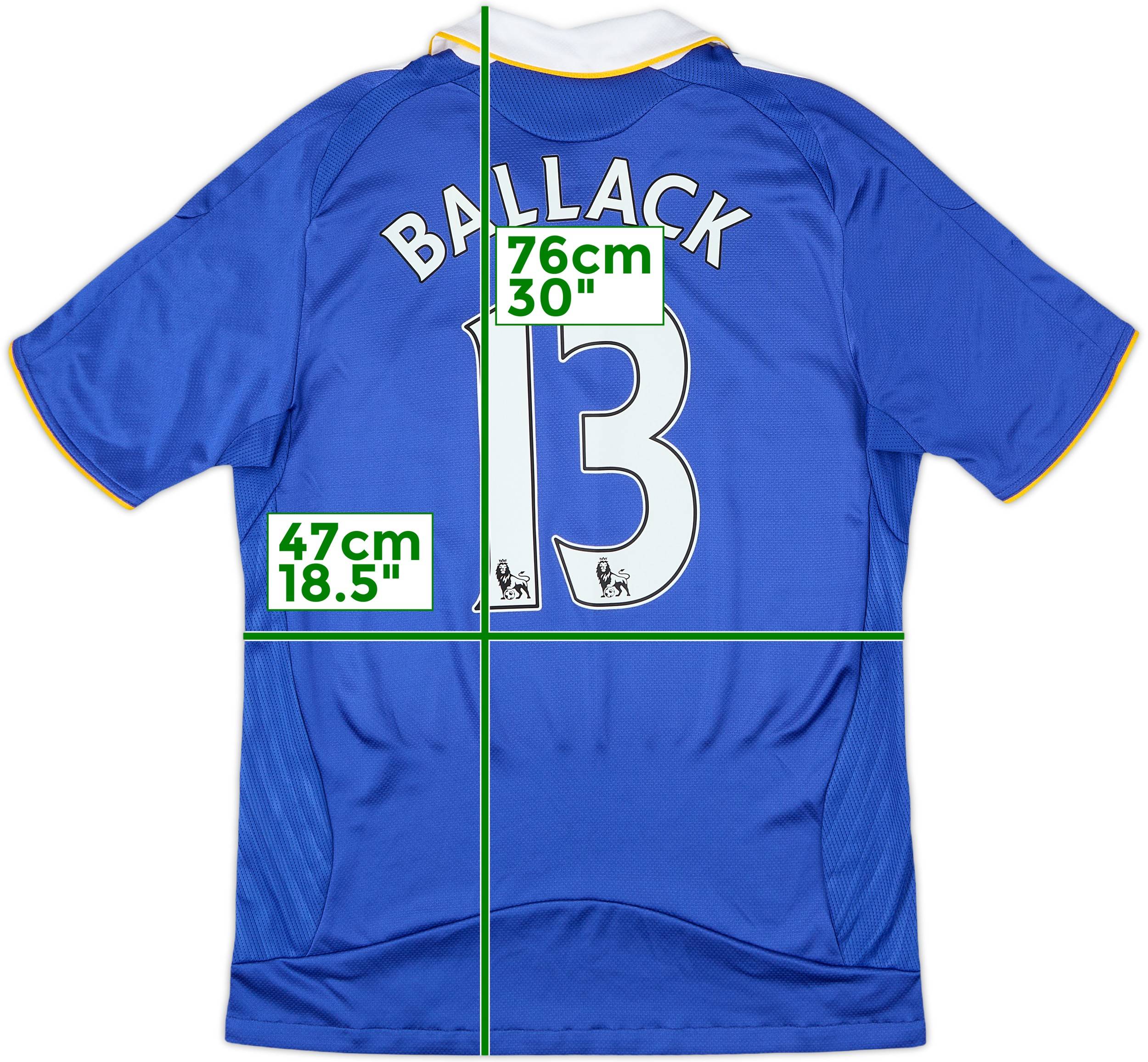 Chelsea FC Ballack 13 シャツ 2008-09 Chelsea Home Shirt Ballack #13 - 9/10 - (S)