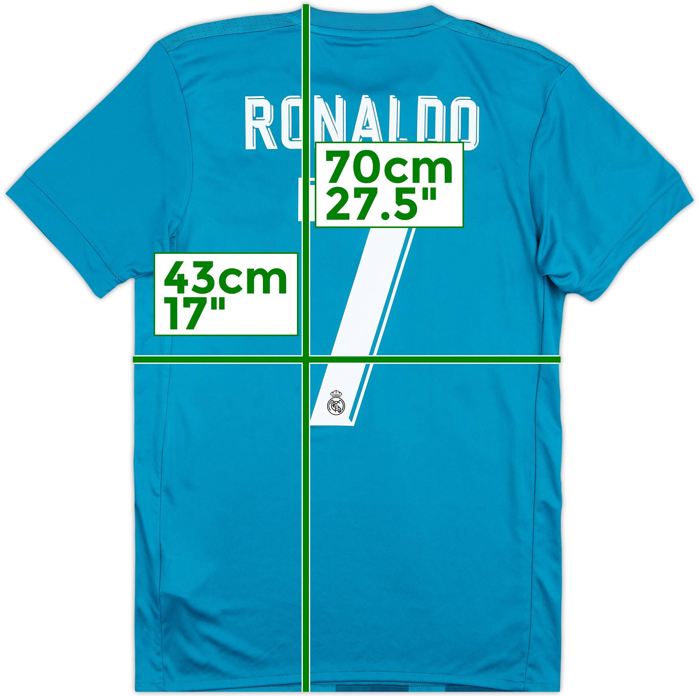 2017-18 Real Madrid Third Shirt Ronaldo #7 - 8/10 - (XS)