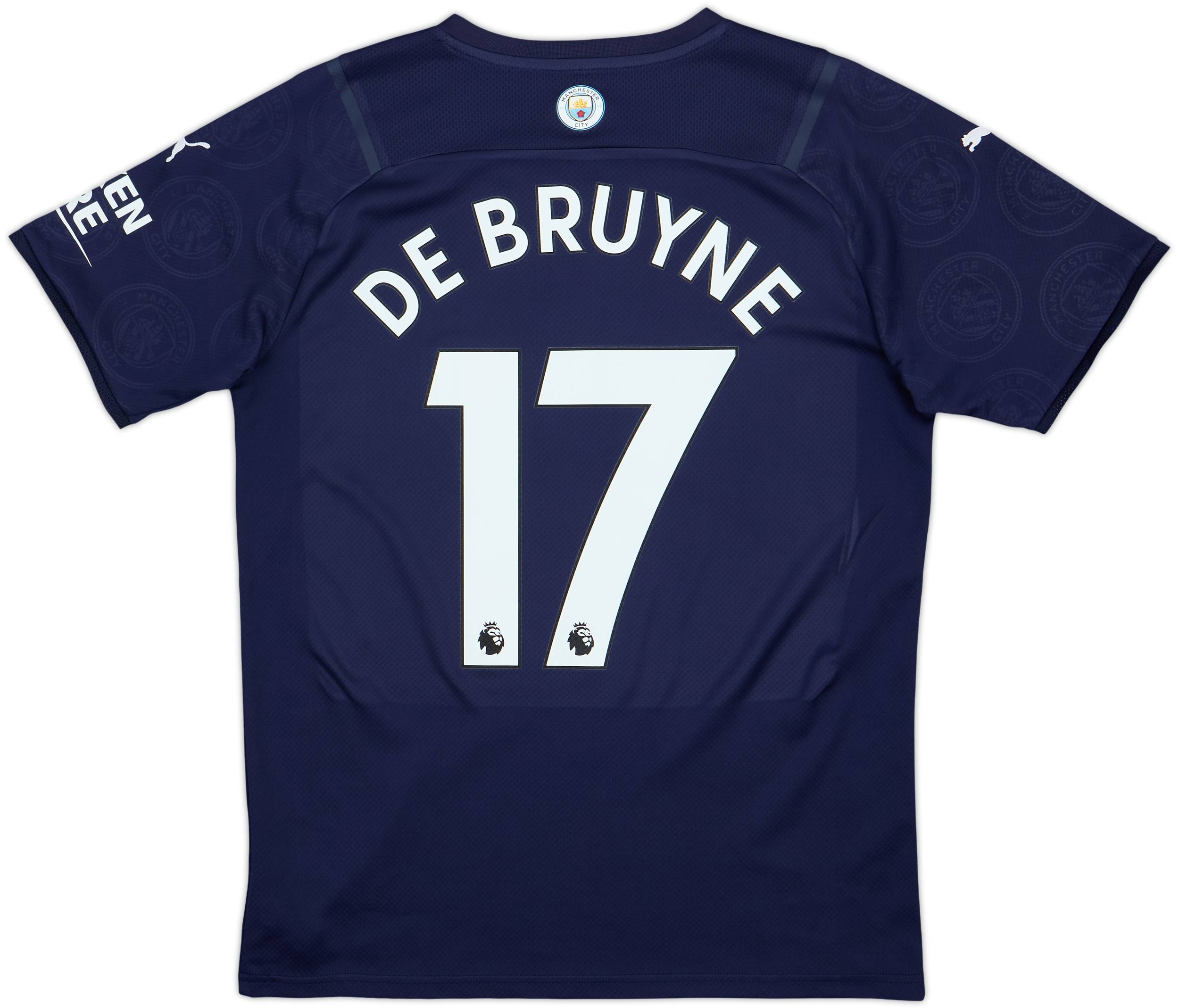 DE BRUYNE ユニフォーム 17番 【Mサイズ】 2017-18 Manchester City Home Shirt De Bruyne #17 - 9/10 - (M)