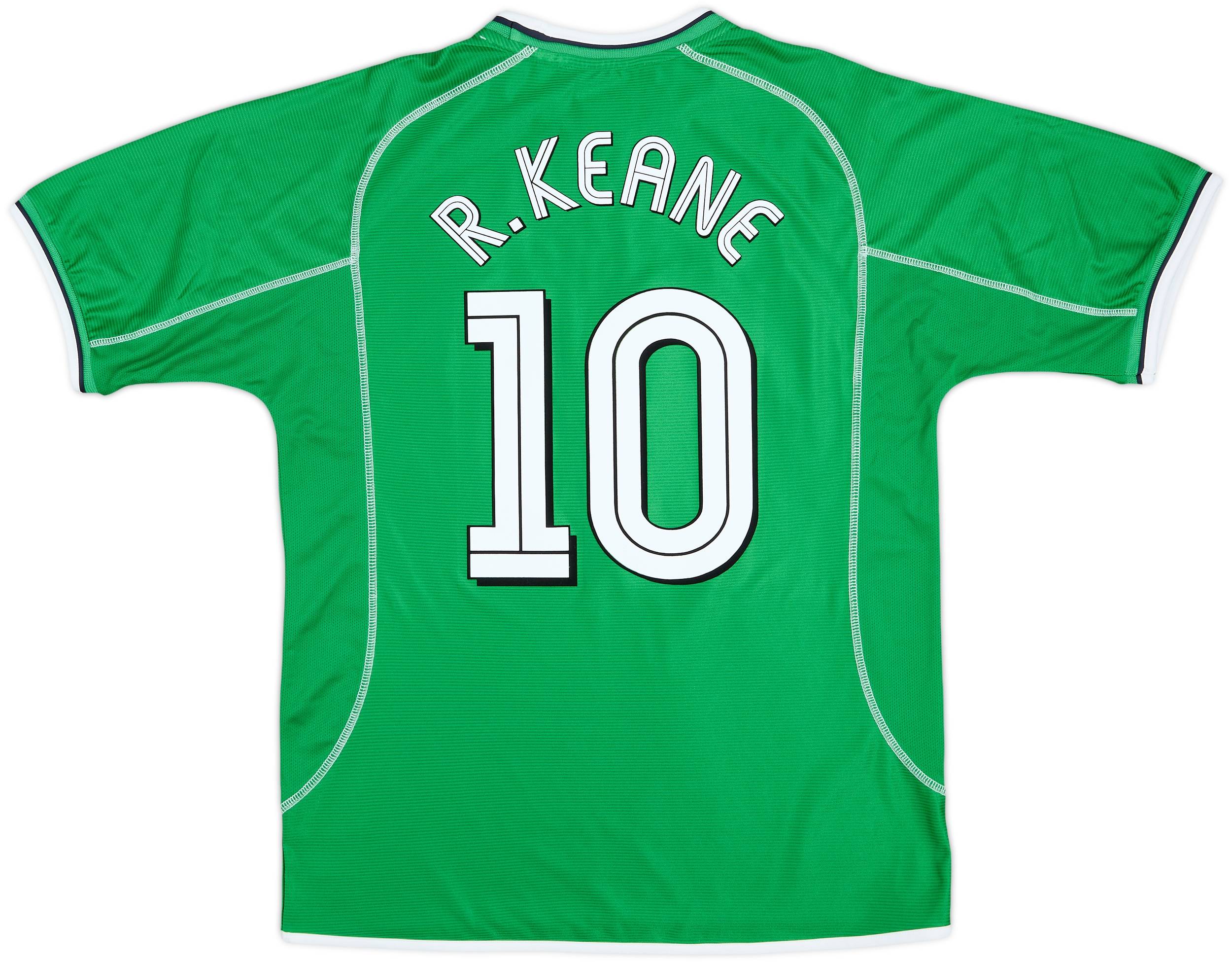 Umbro アイルランド代表 R. KEANE ユニフォーム 2002-03 Ireland Home Shirt R.Keane #10 - 9/10 - (L)