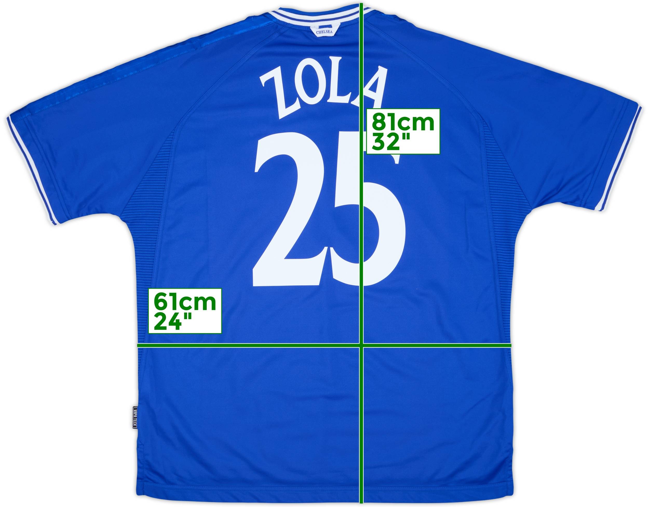 1999-01 Chelsea 'FA Cup Final' Home Shirt Zola #25 - 8/10 - (XXL)