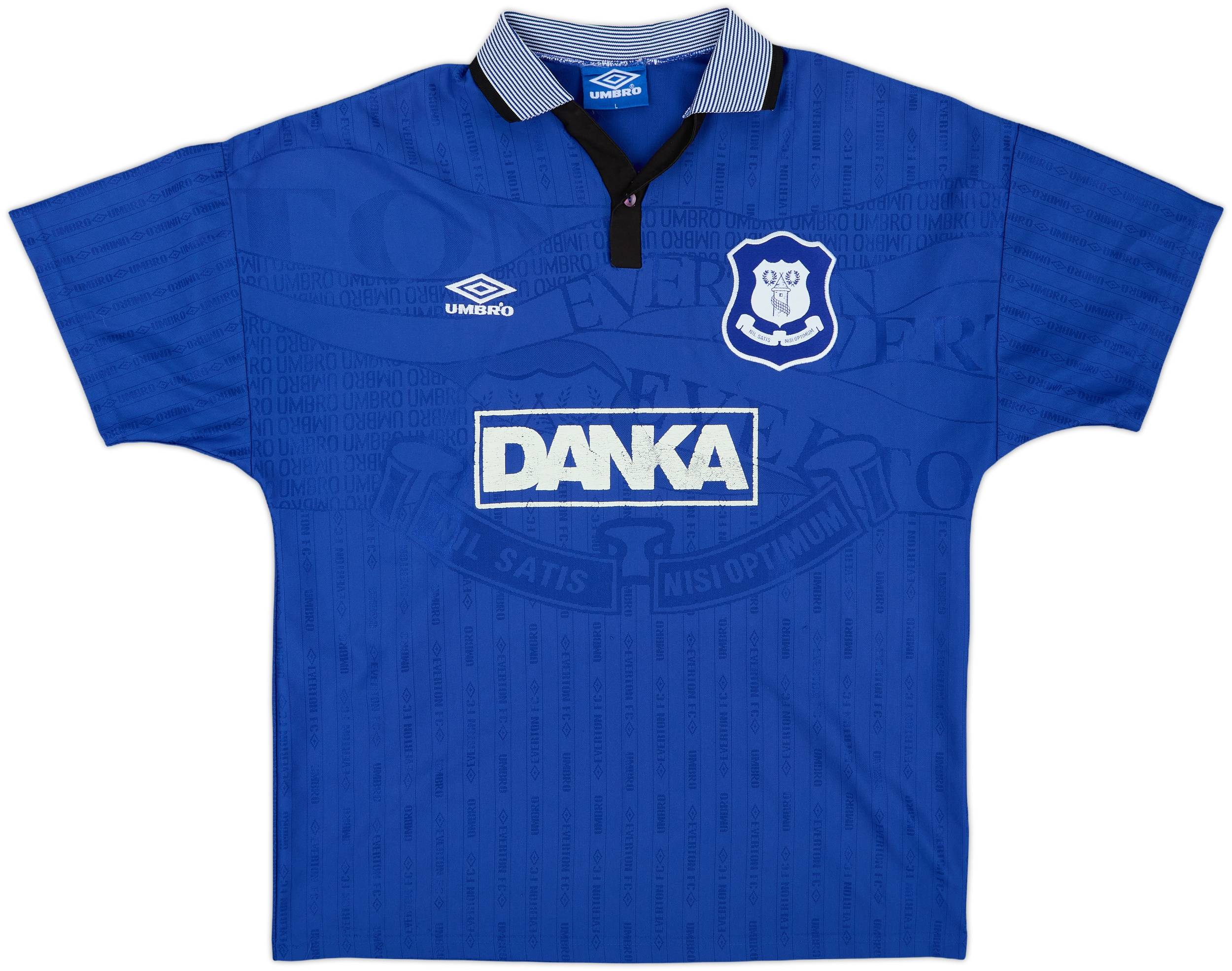 1995-97シーズン エバートンUmbro ホームユニフォーム 1995-97 Everton Home Shirt Ferguson #9 - 6/10 - (L)